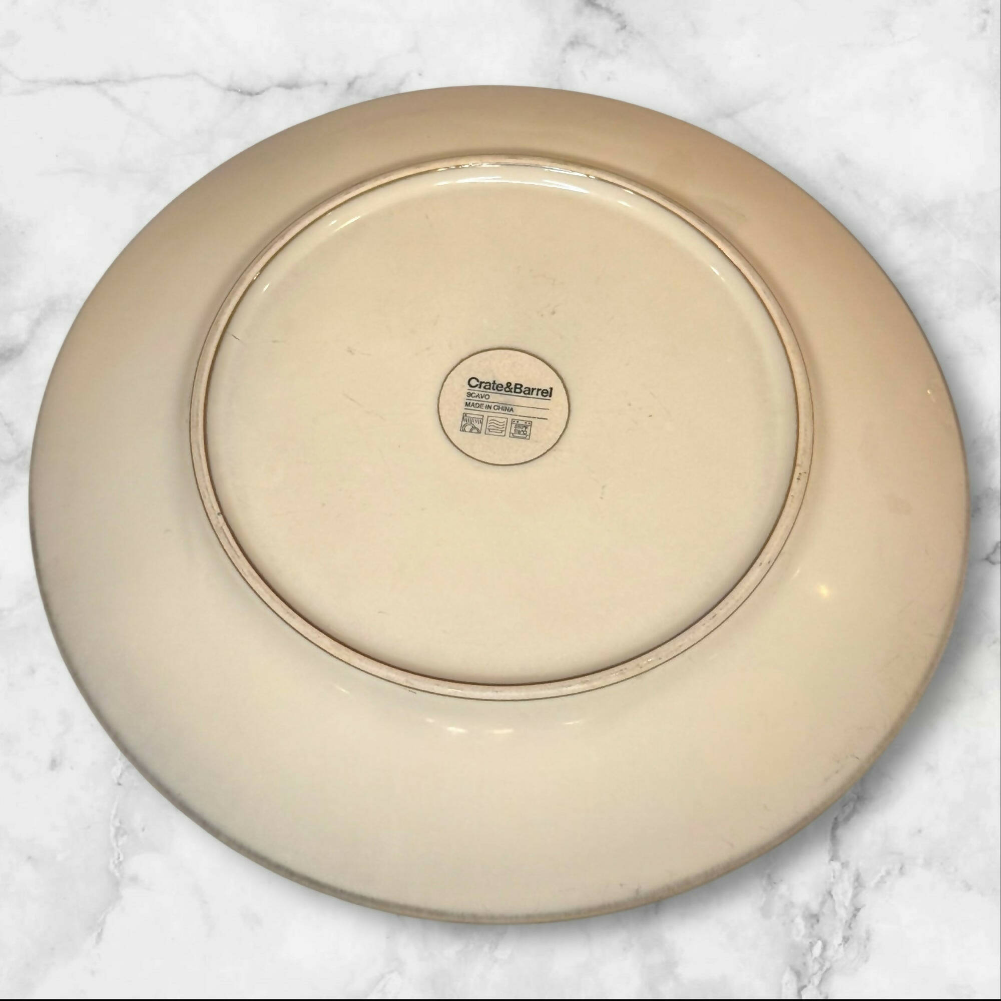Crate & Barrel Scavo Dinner Plates | Set of 4 | Great Condition | Pre-Owned