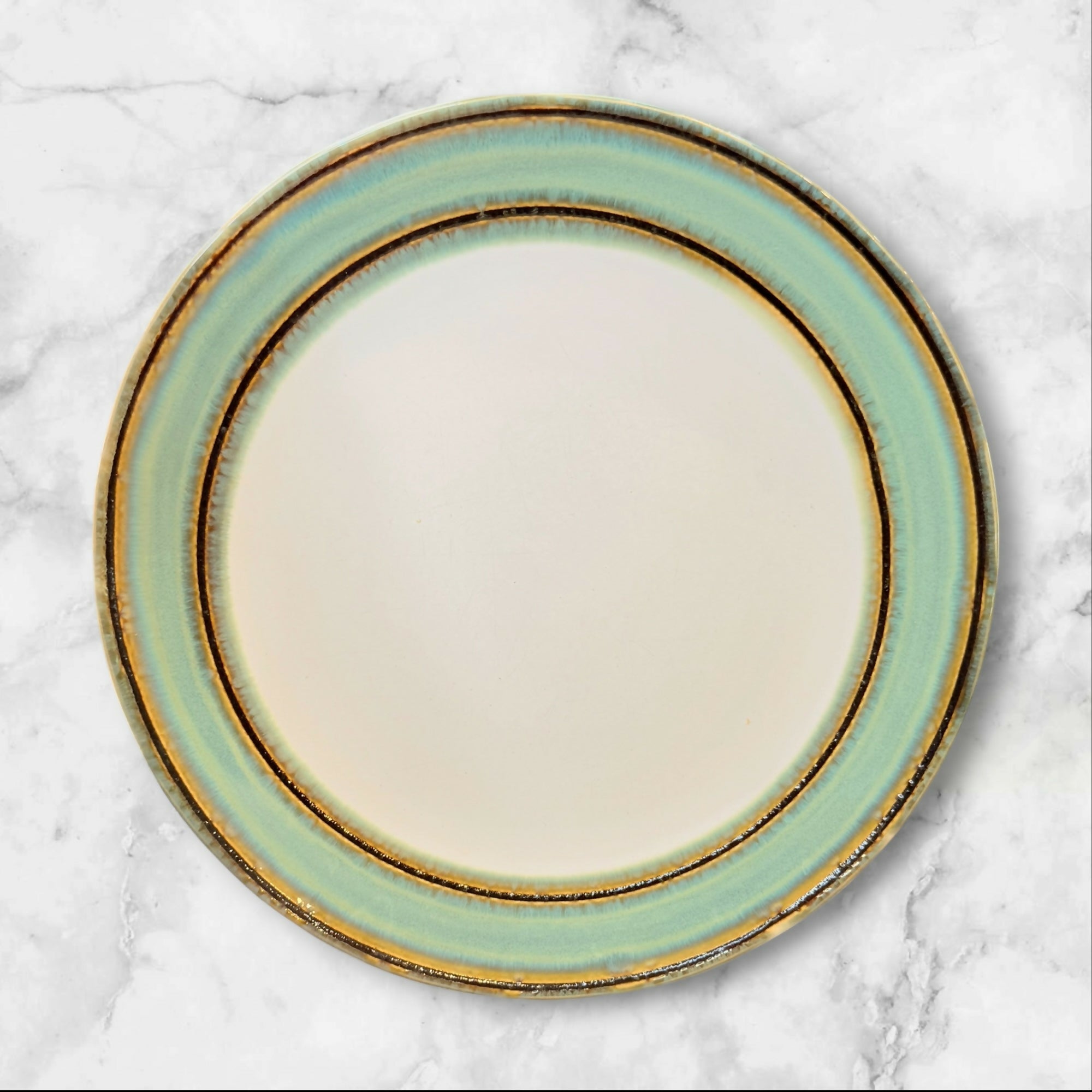 Sango Waves Green Dinner Plates Set of 3 | Excellent Condition