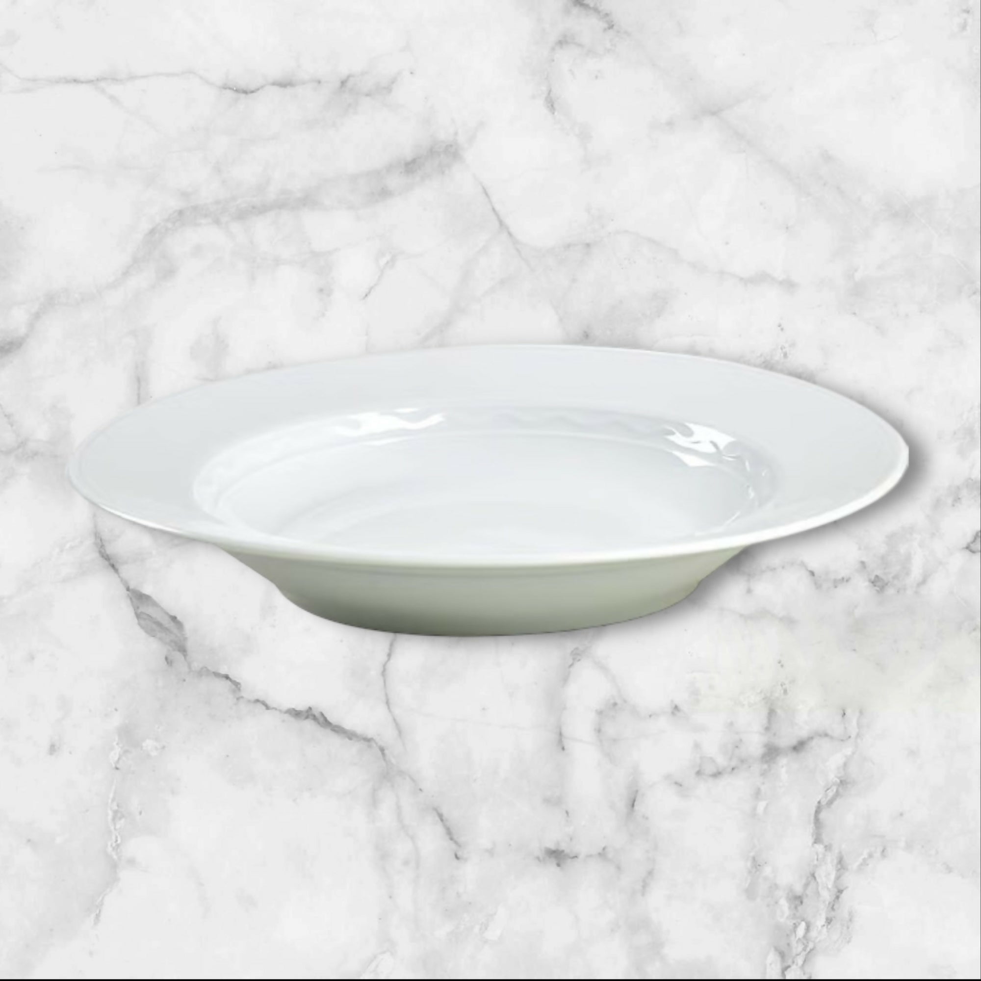 Crate & Barrel Palazzo Rim Soup Bowls Portugal | Set of 4 | Excellent
