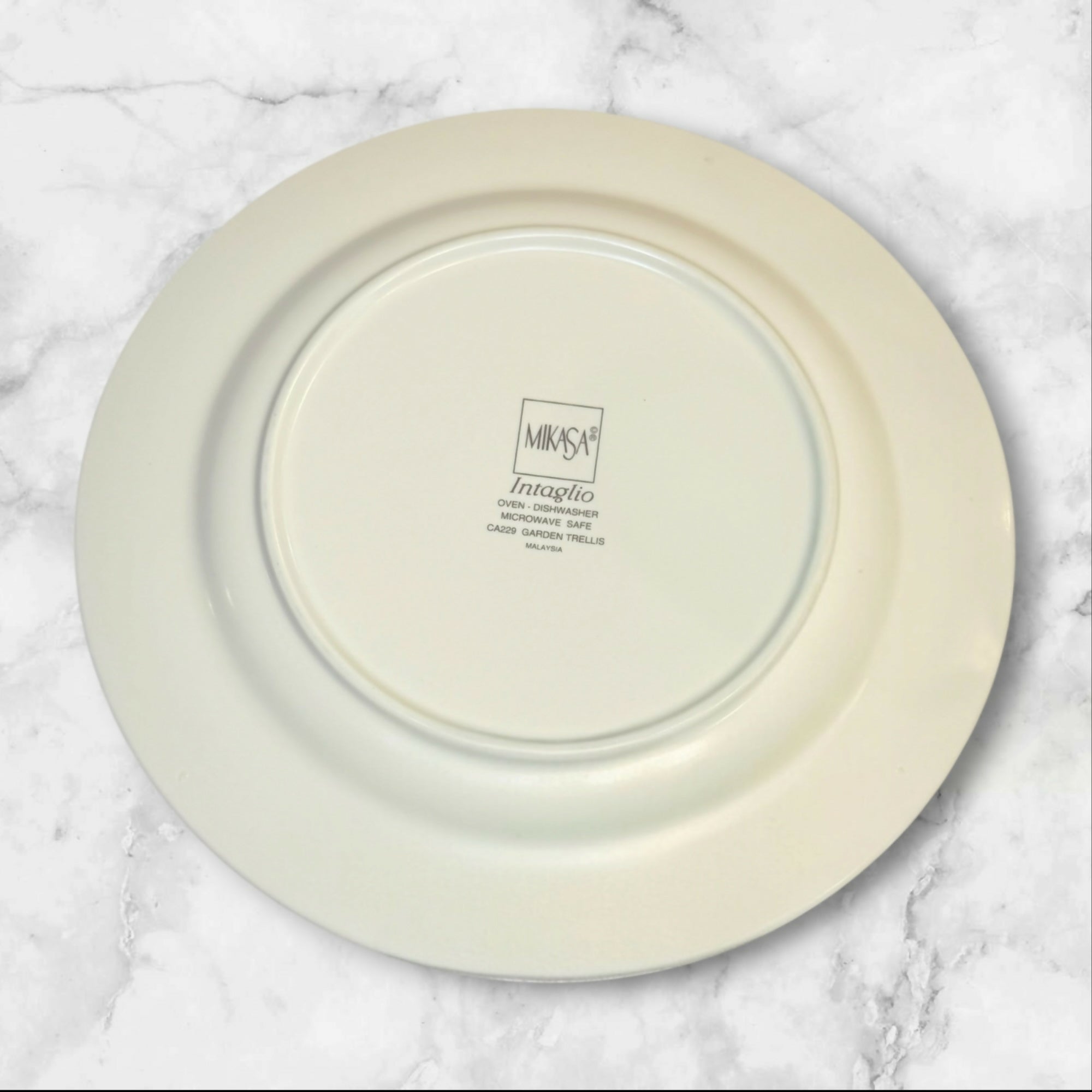 Mikasa Garden Trellis Dinner Plates Set of 4 | Elegant Vintage Tableware