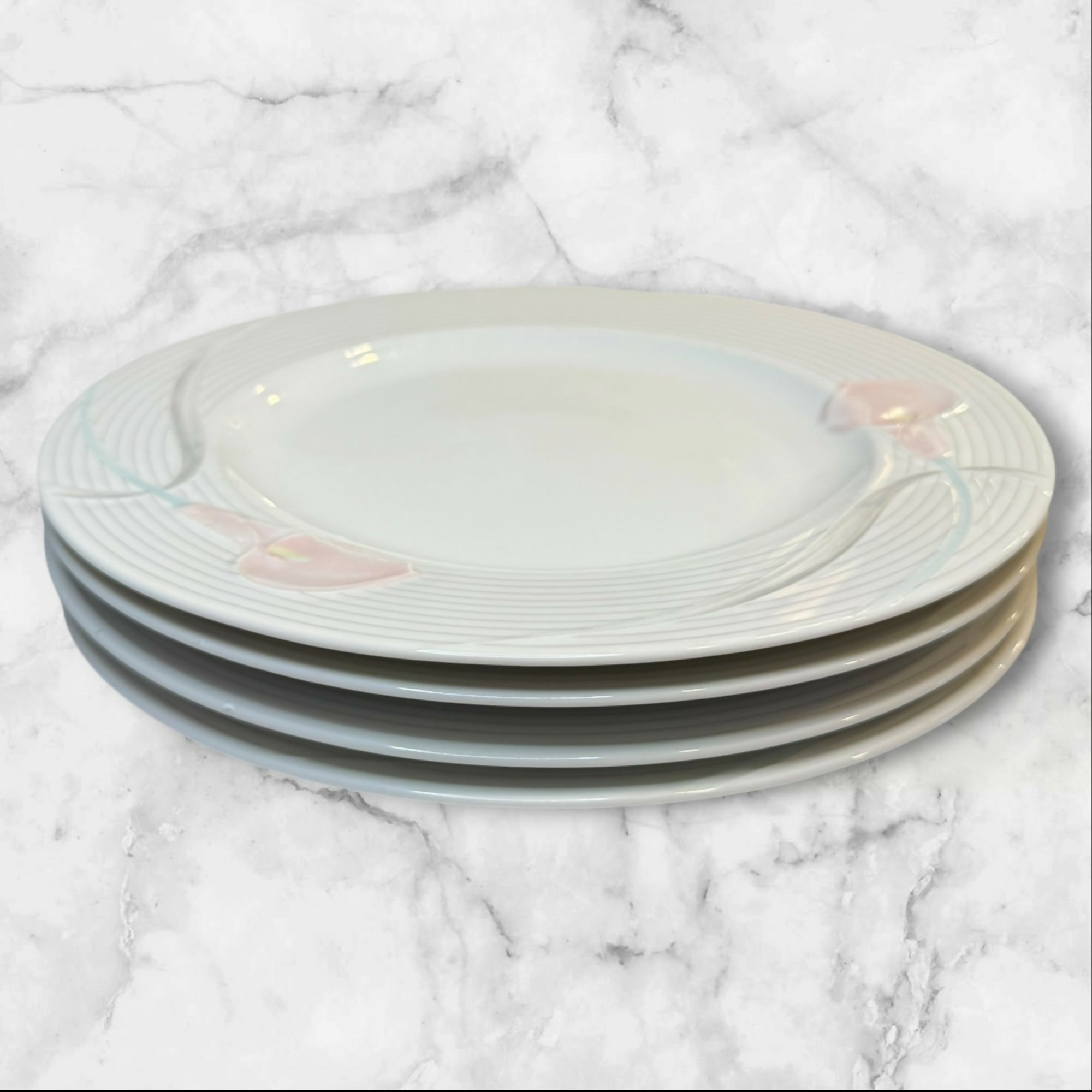 Mikasa Serenade Pink Dinner Plates | Set of 4 | Great Condition