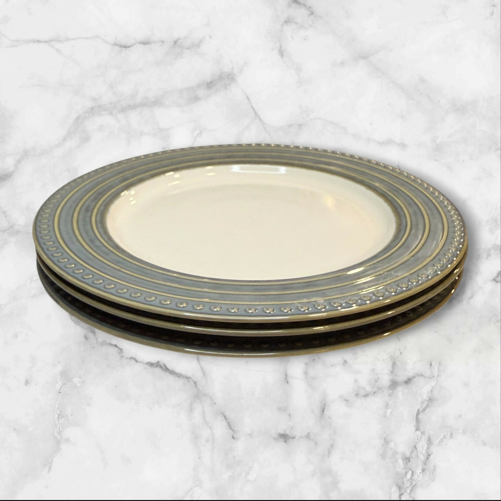 Dansk Reactic Slate Salad Plates | Set of 3 | Great Condition