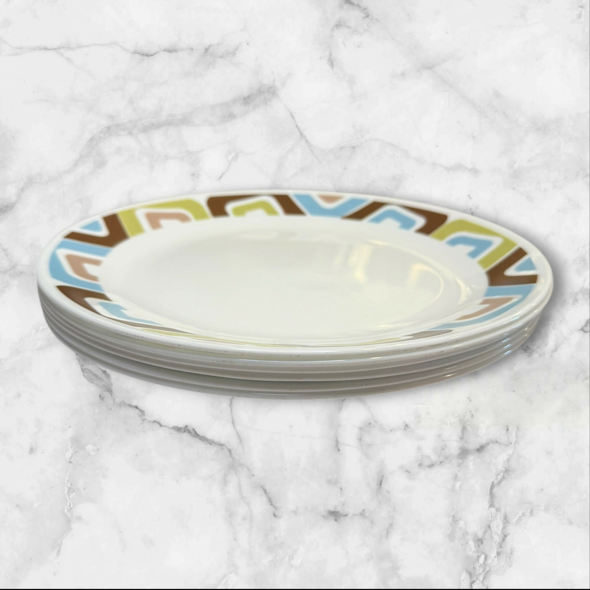 Corelle Squared Dinner Plates | Set of 6 | Great Condition