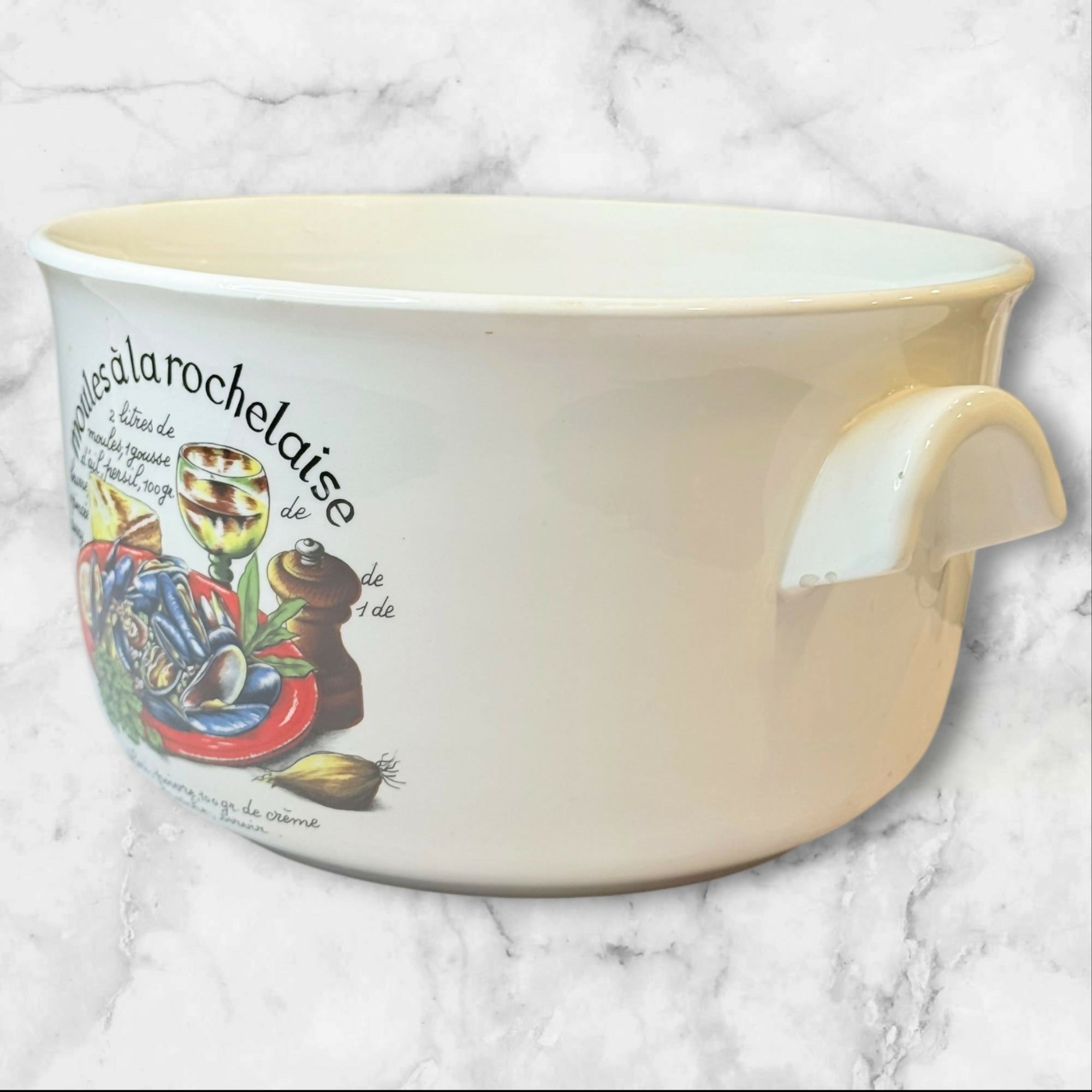 Apilco France Moules a la Rochelaise Baker Dish | Vintage | Good Condition