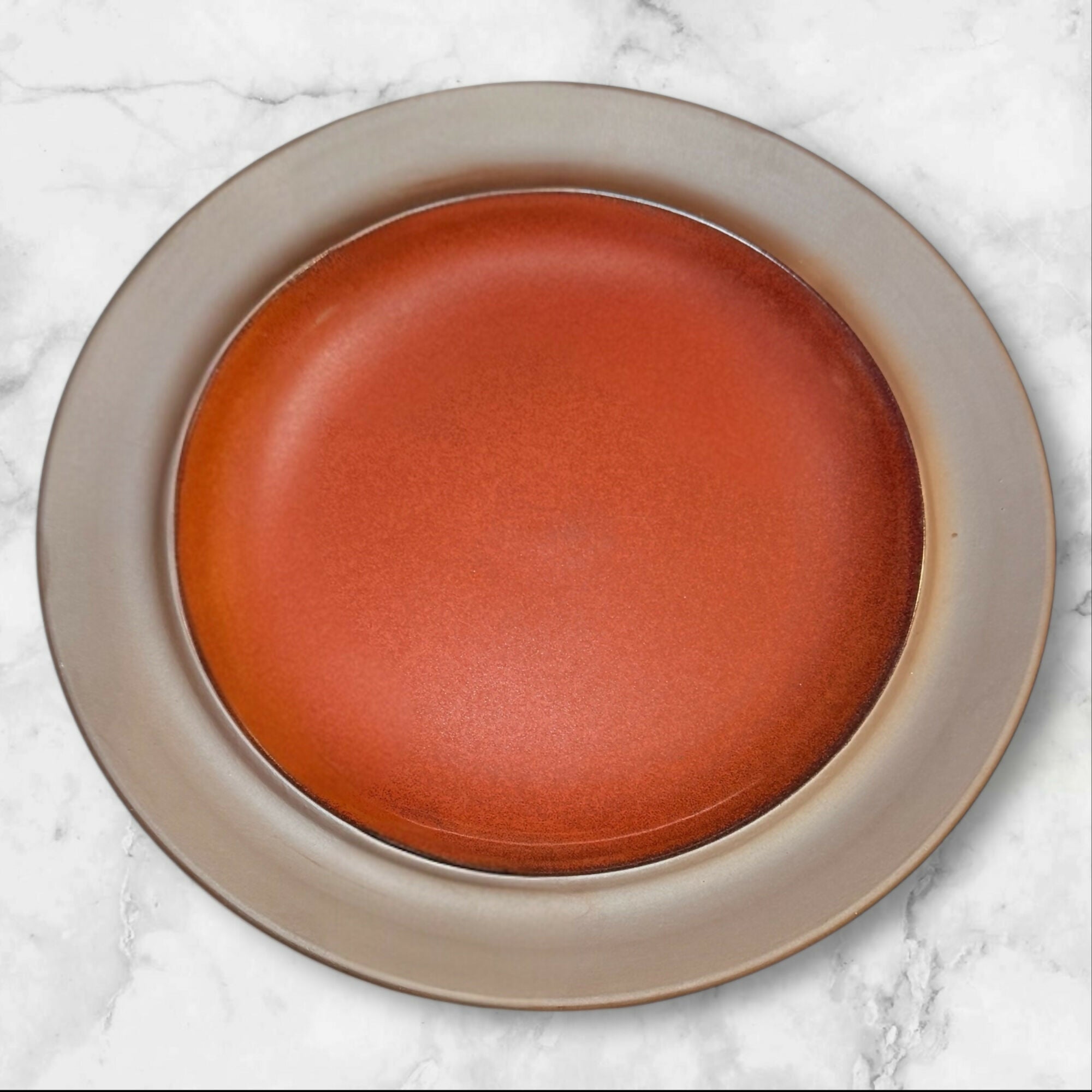 Sango Canyon Sienna Dinner & Salad Plates Set 8 Pc | Rustic Stoneware