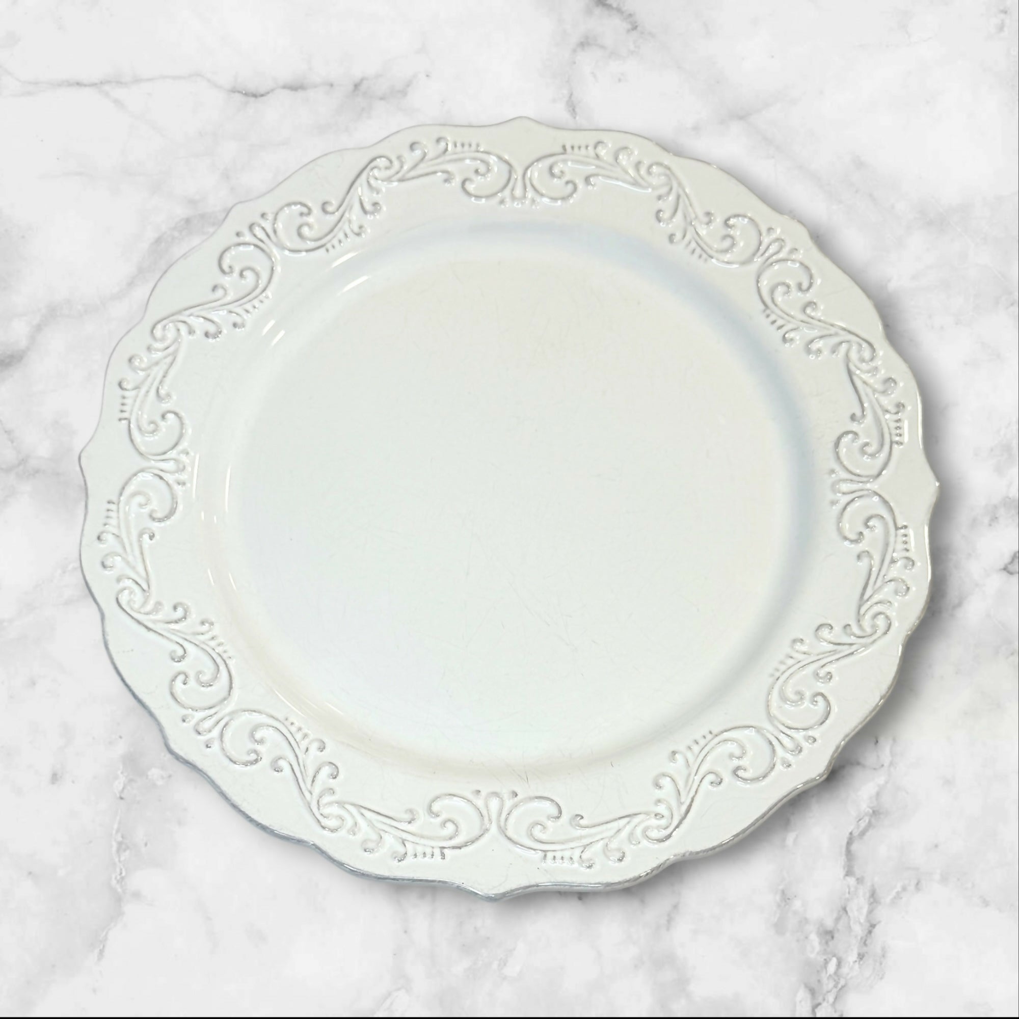 Pier 1 Antique Scroll Dinner Plates | Set of 6 | Gently Used