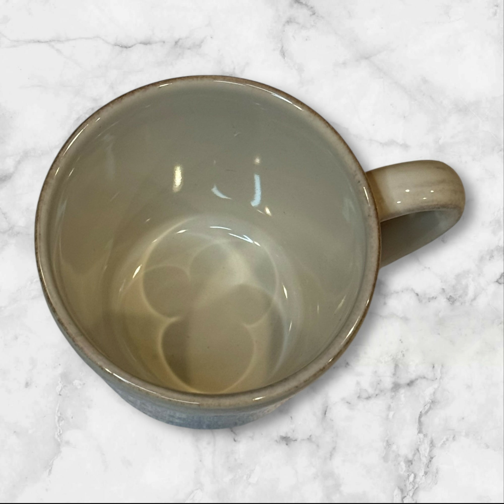 Crate & Barrel Suspected Marin 8 oz Stoneware White Mugs | Set of 4 | Excellent Condition