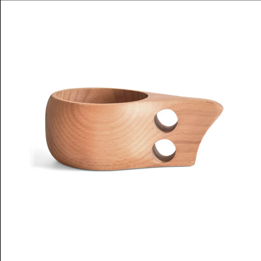 Anygleam Brown Style 1 Wooden Cup Coffee Mug Kitchen Tools Accessories