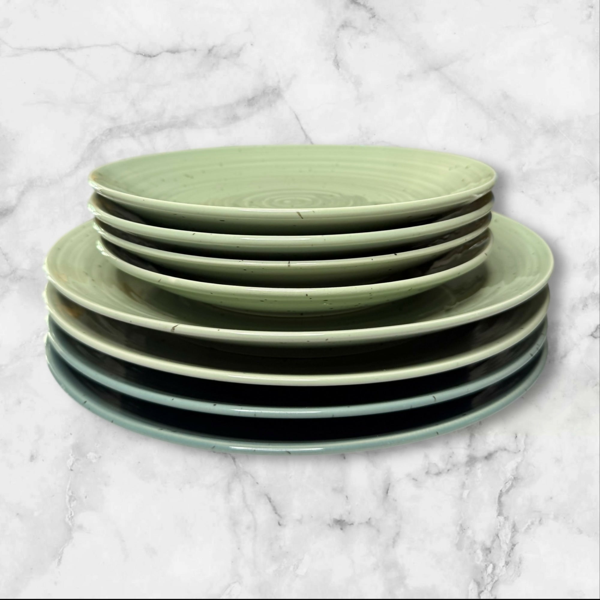 Sango Siterra Painter’s Palette Stoneware Dinnerware Set | 8 Pc | Great Condition