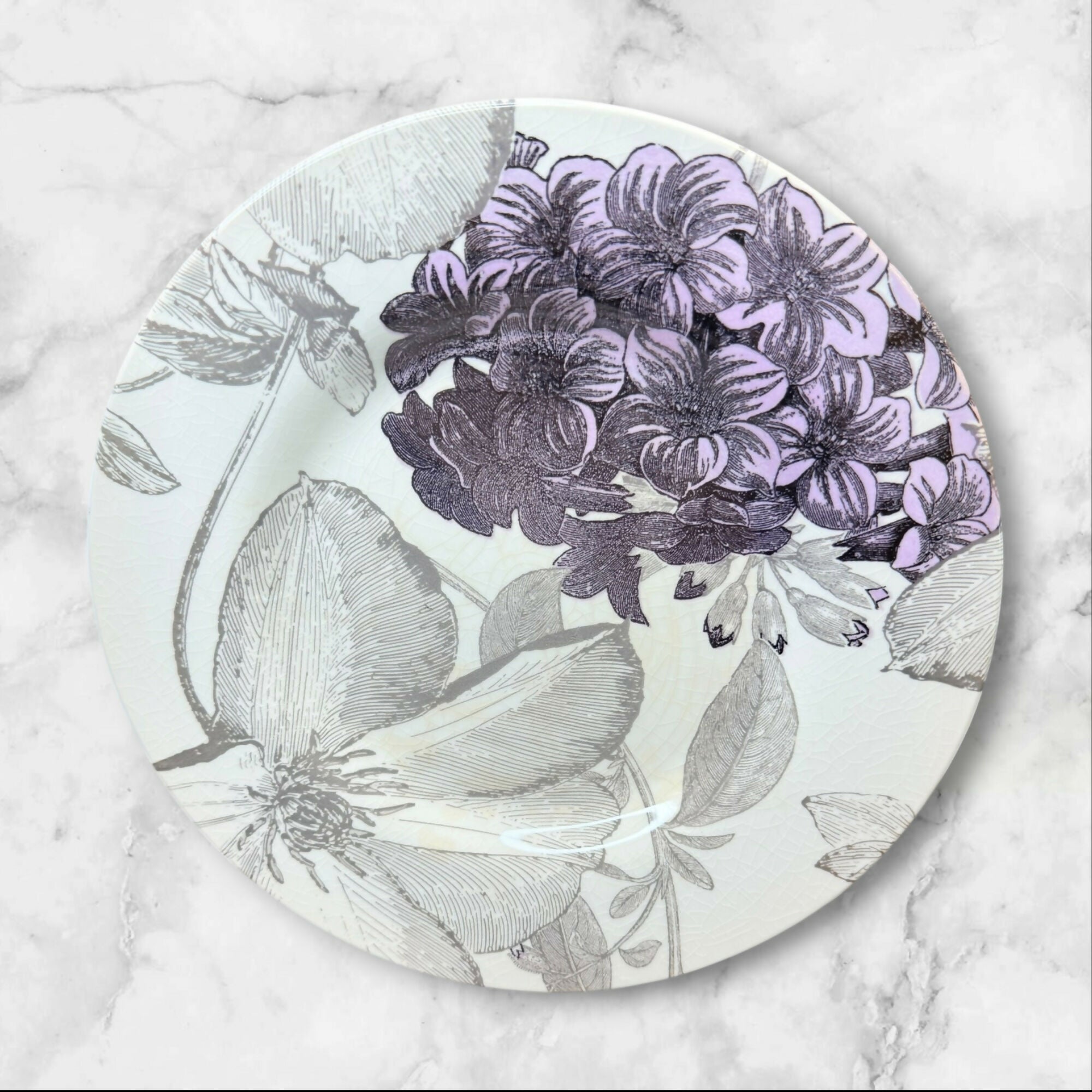Andrew Tanner Royal Stafford Clematis Salad Plates | Set of 4 | Vintage England