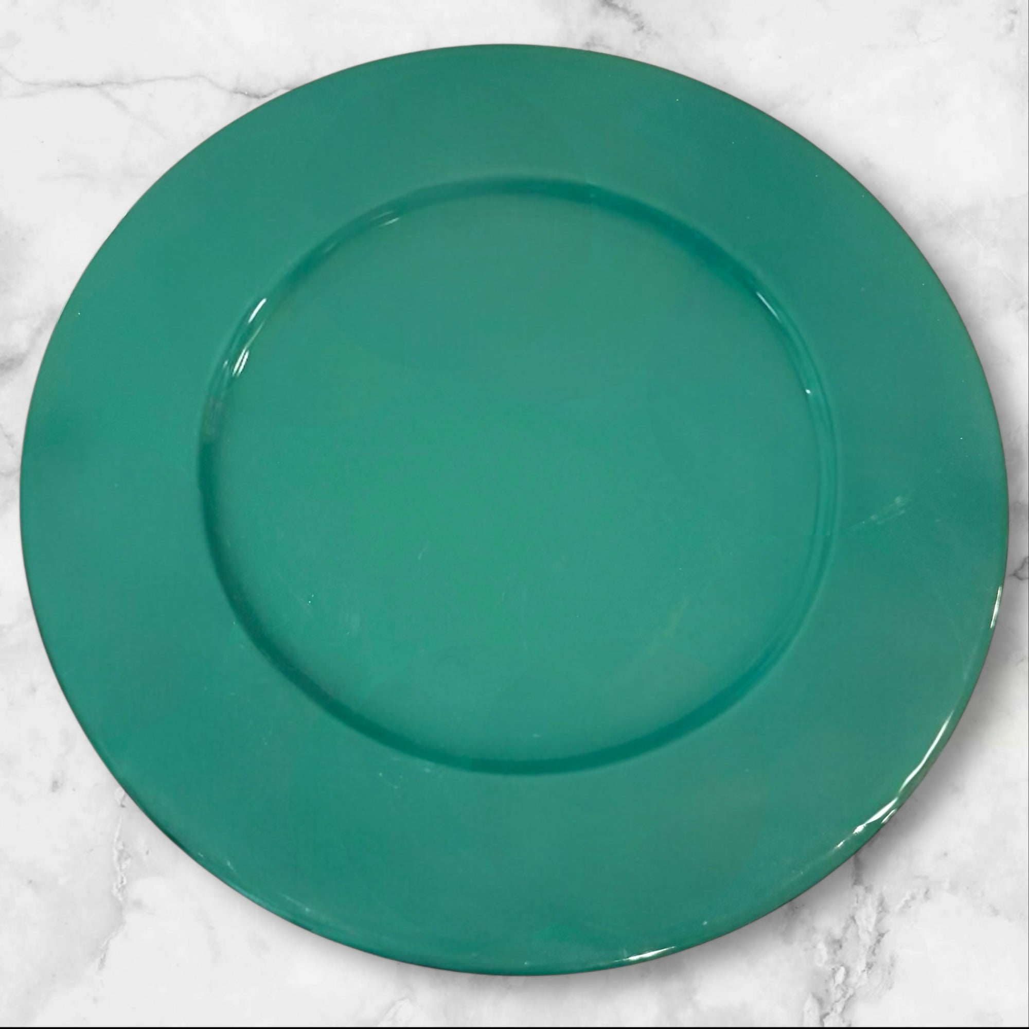 Pier 1 Italy Green Charger Dinner Plates | Set of 4 | Excellent Condition