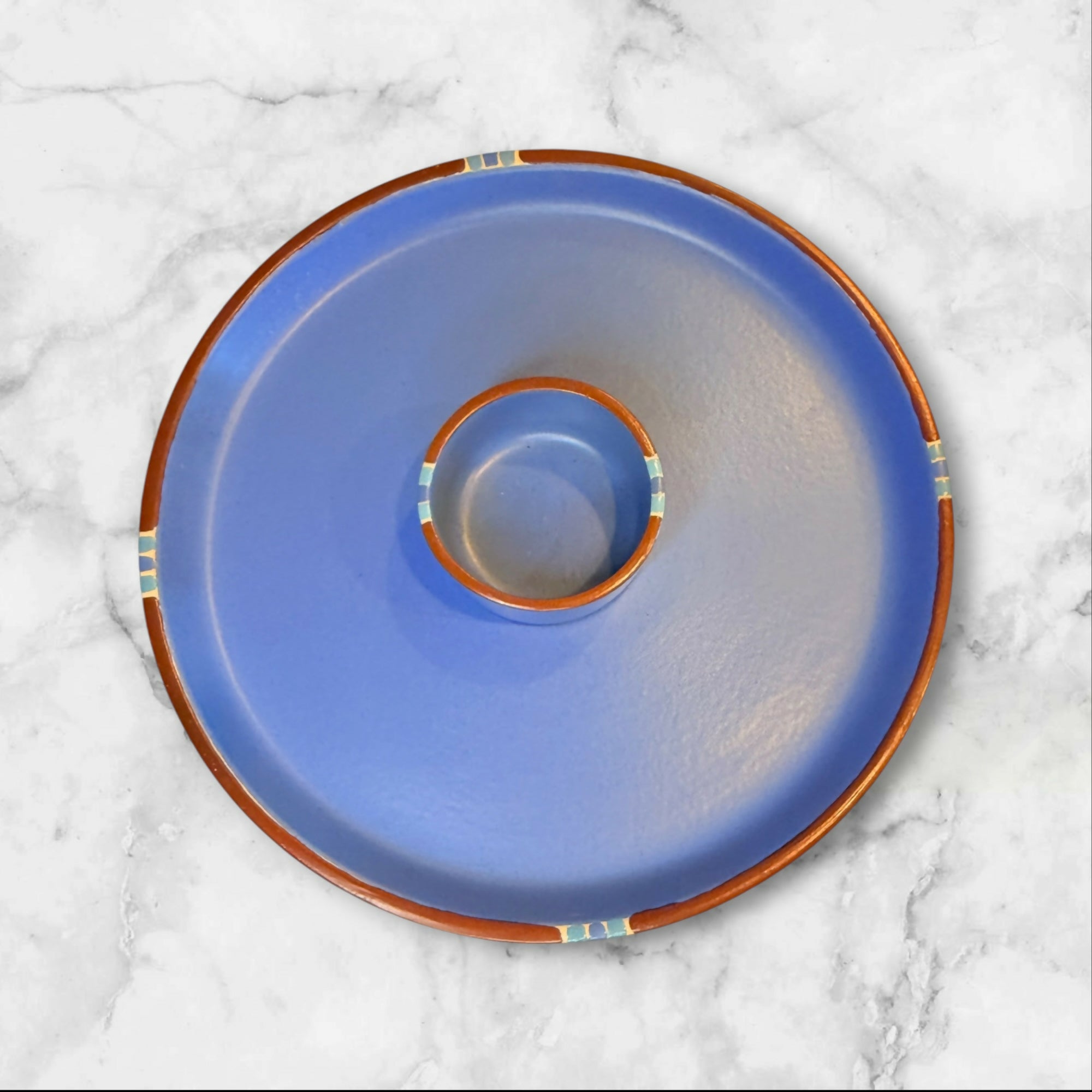 Dansk Mesa Sky Blue Chip & Dip Set | Discontinued | Excellent Condition