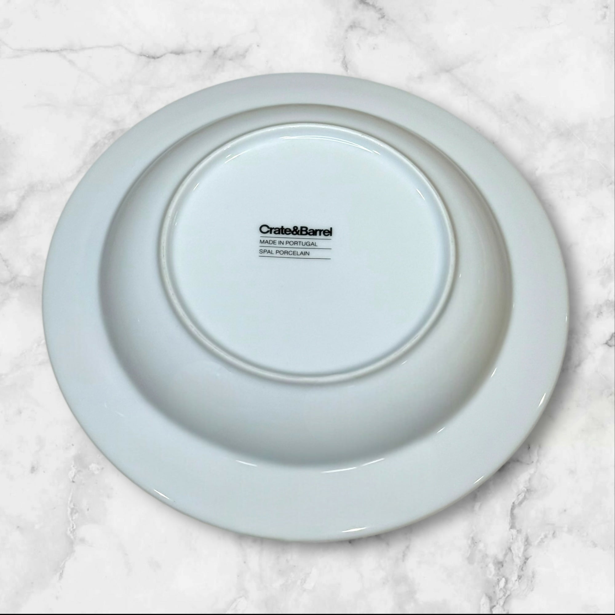 Crate & Barrel Roulette White Low Bowls | Set of 4 | Excellent Condition