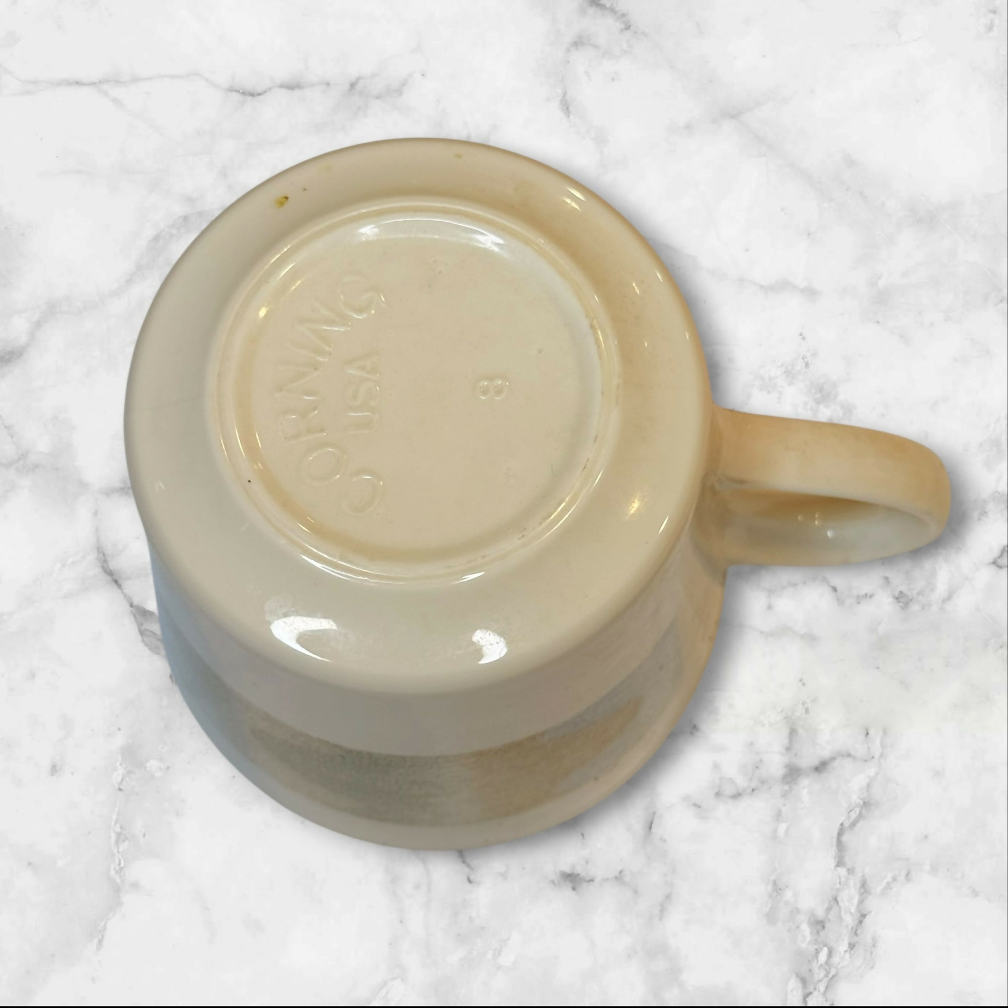 Corelle Mirage Flat Cups | Set of 4 | Multicolor Band | Excellent Condition