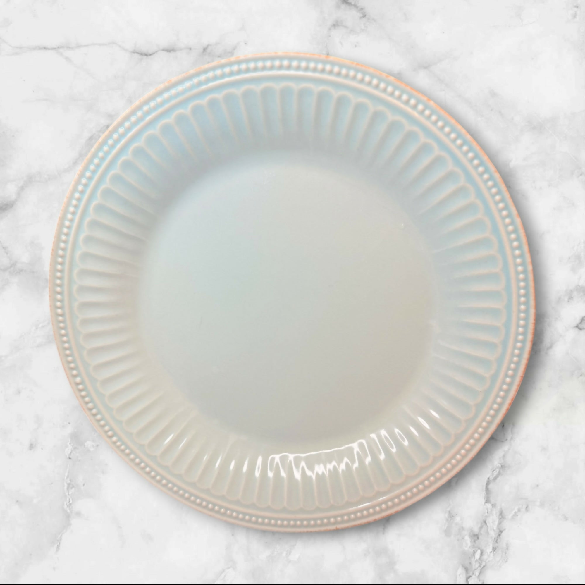 Lenox French Perle Groove Ice Blue Dinner Plates Set of 4 | Good Condition