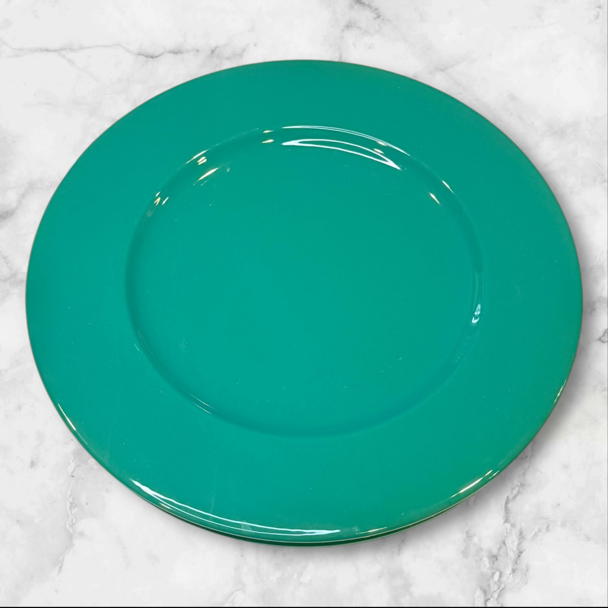 Pier 1 Italy Green Charger Dinner Plates | Set of 4 | Excellent Condition