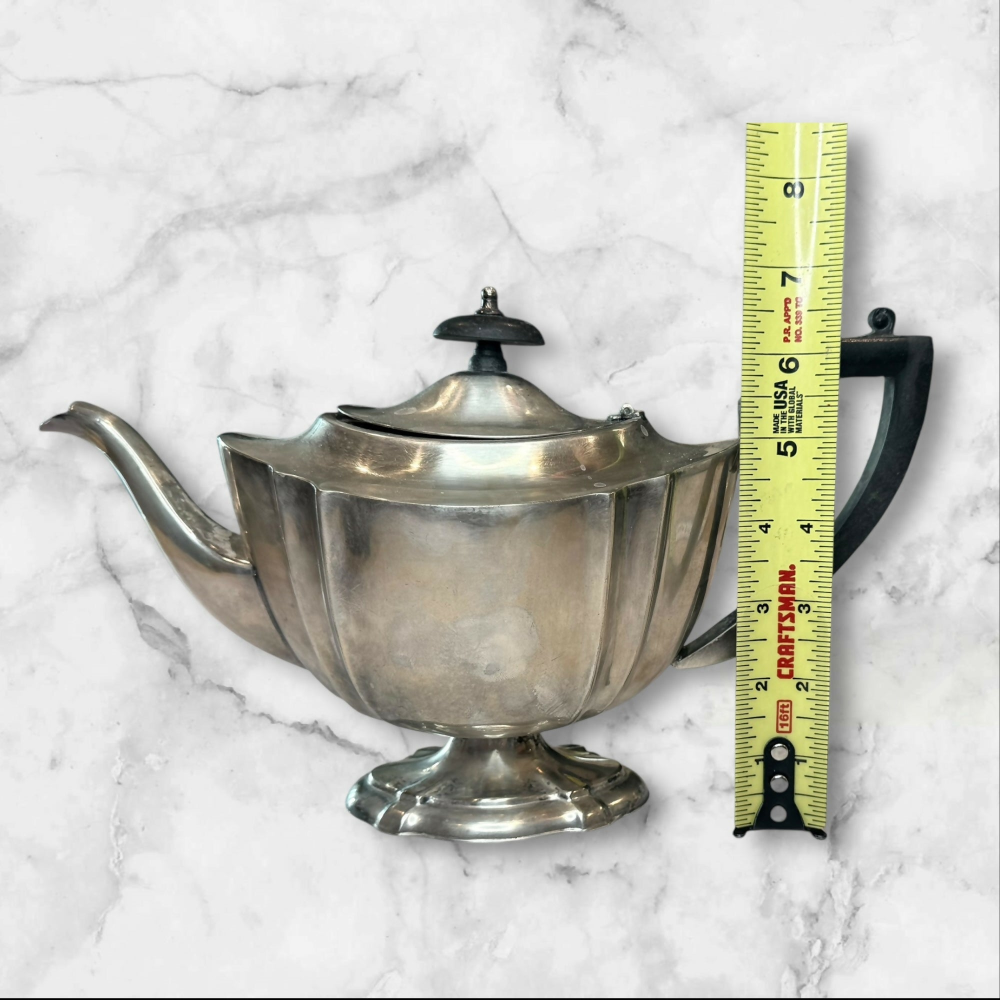 Crafton Sheffield England Silver Plated Teapot | Vintage | Good Condition