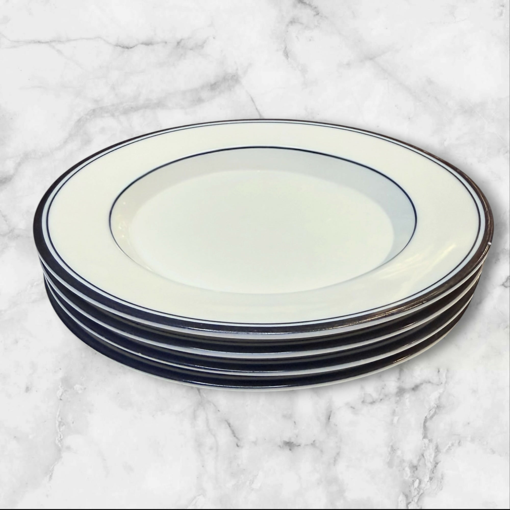 Dansk Allegro Blue Sri Lanka Bread Butter Plates Set of 4 Great Condition