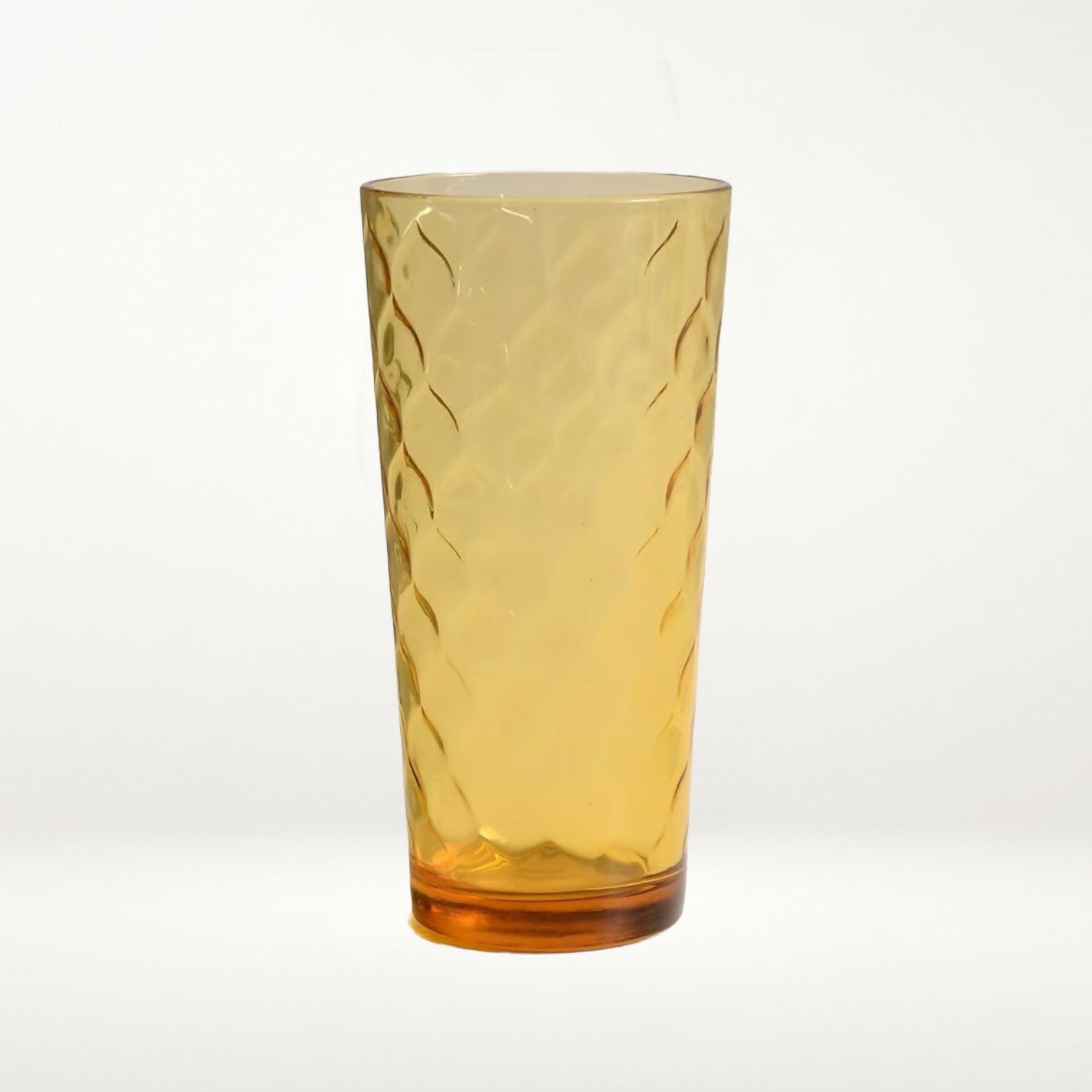 Anchor Hocking Amber Flat Tumblers | Set of 5 Glasses | Good Condition
