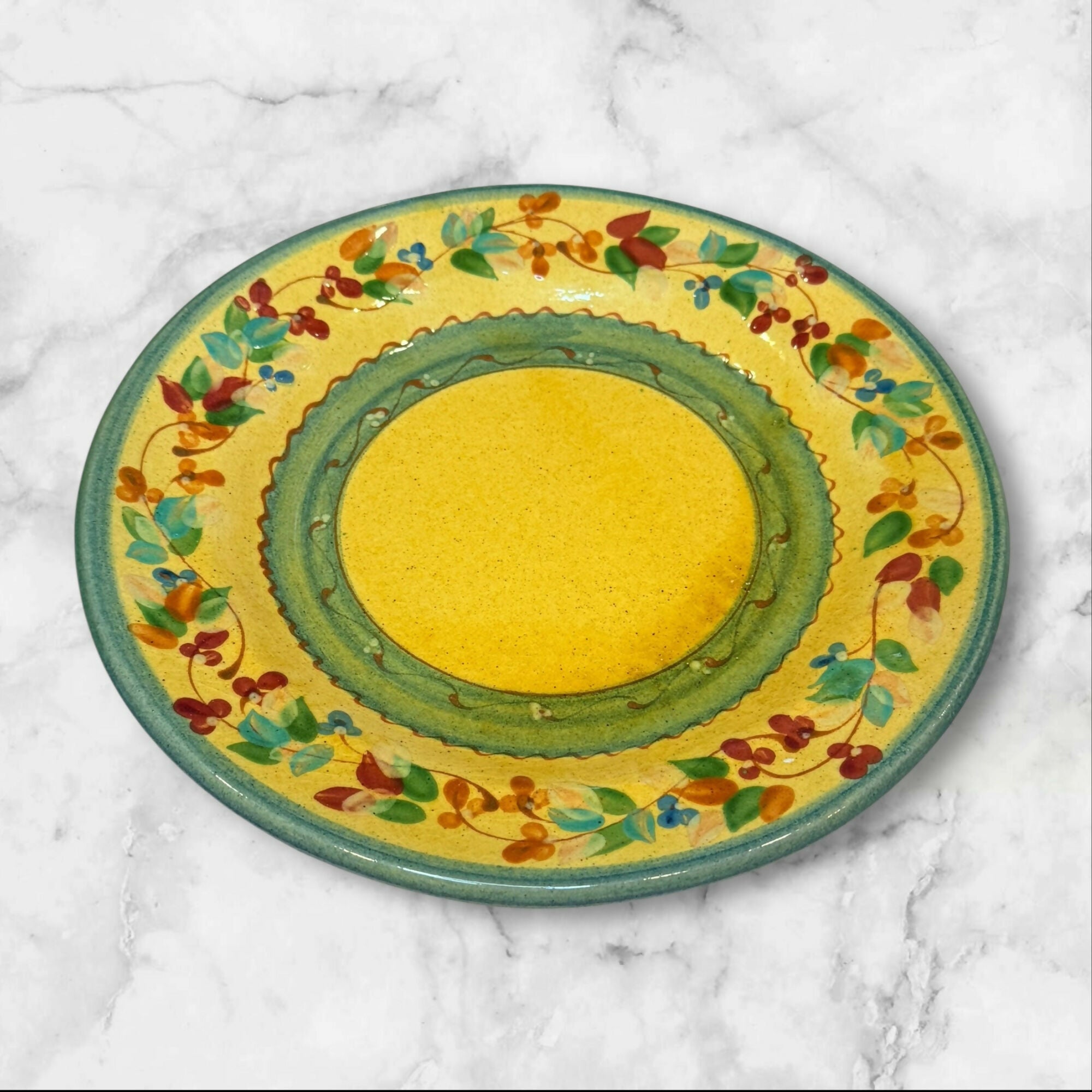Terre É Provence Divers Dinner Plates | Set of 4 | Hand-Painted | Excellent