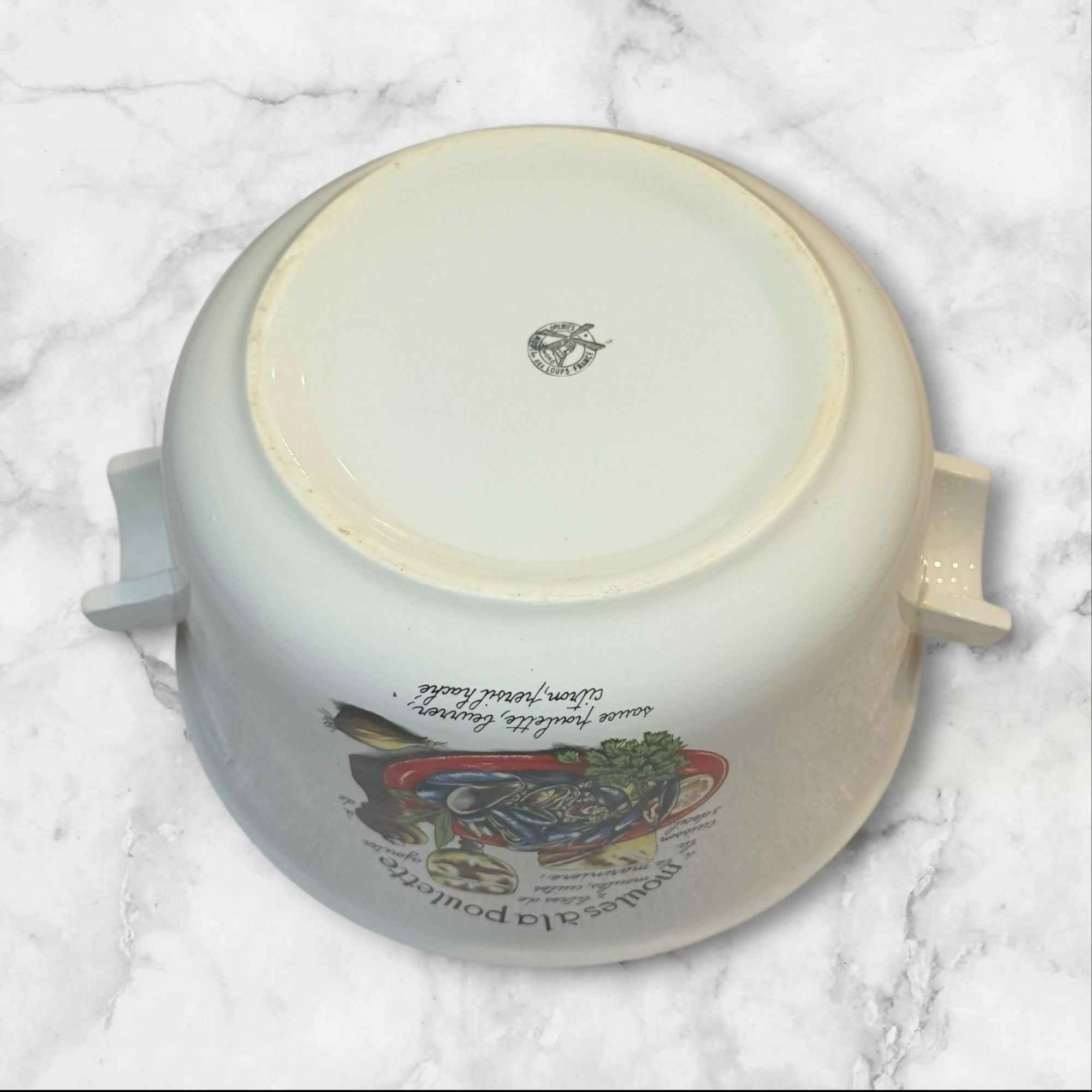 Apilco France Moules a la Rochelaise Baker Dish | Vintage | Good Condition