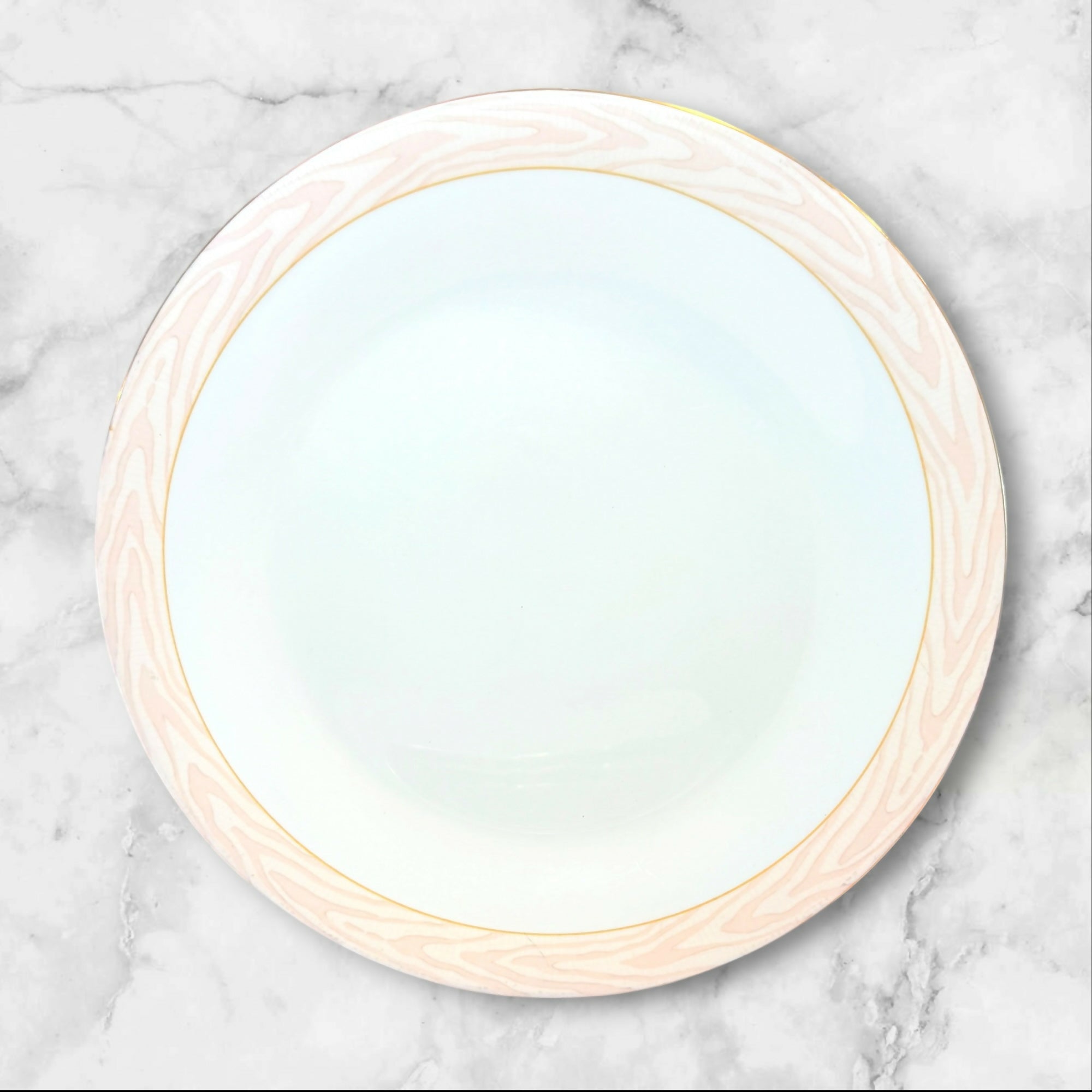 Mikasa Silk Moire Dinner Plates Set of 4 | Great Condition | Pink Rim