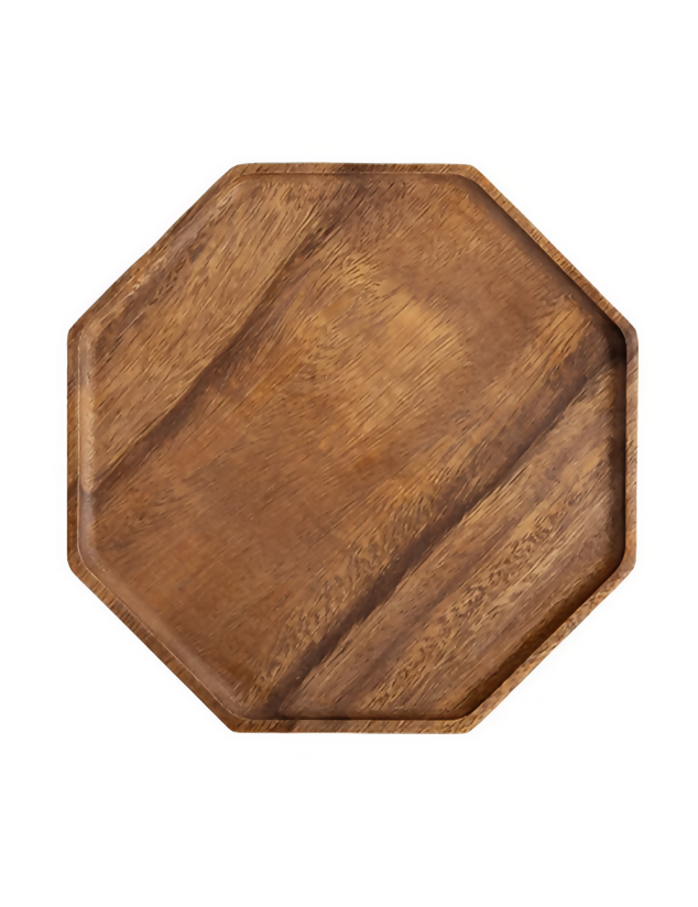 Anygleam Natural Wood Diagonal Oval Acacia Wood Plate Serving Tray Food Kitchen Tableware