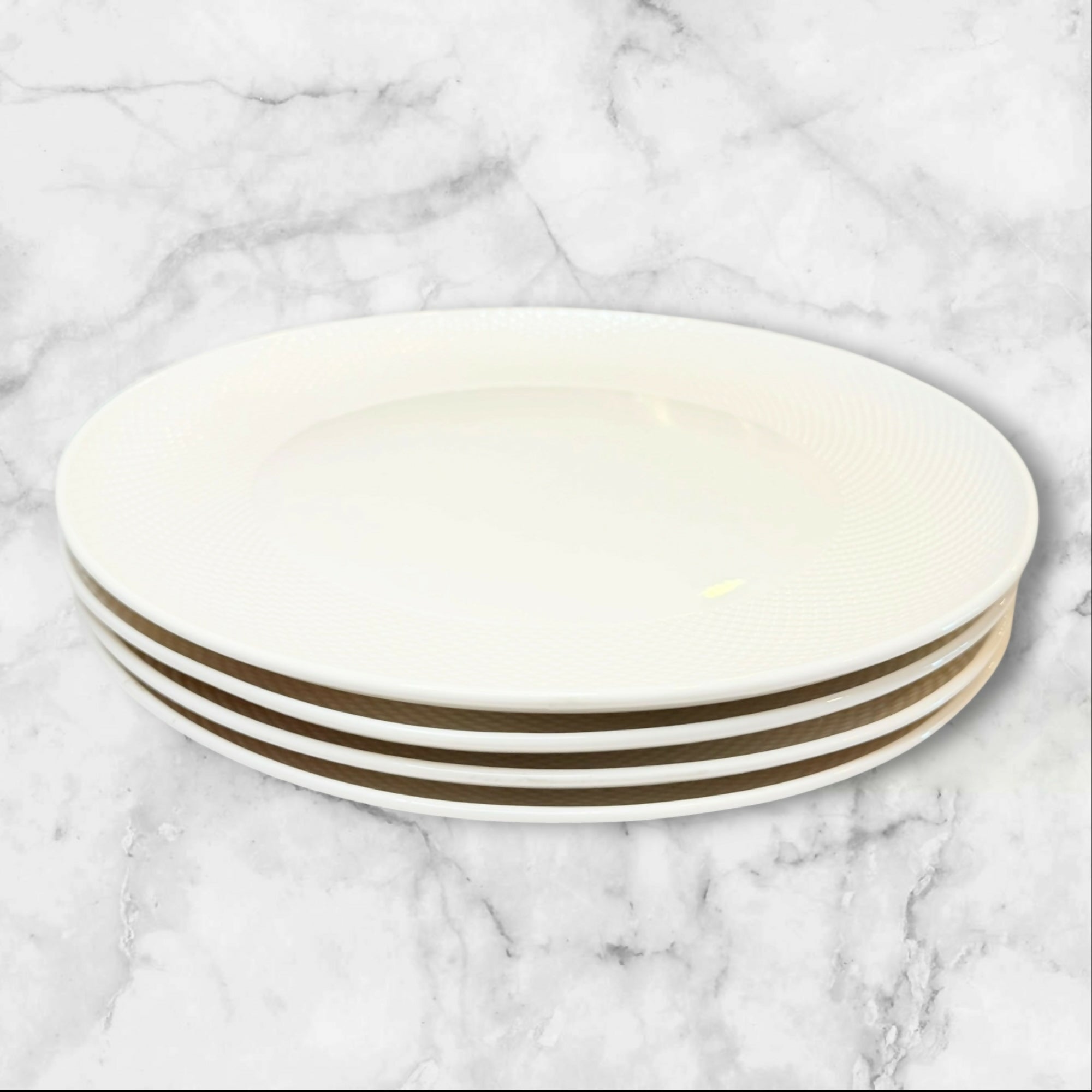 Lenox Largo White Dinner Plates | Set of 4 | Great Condition