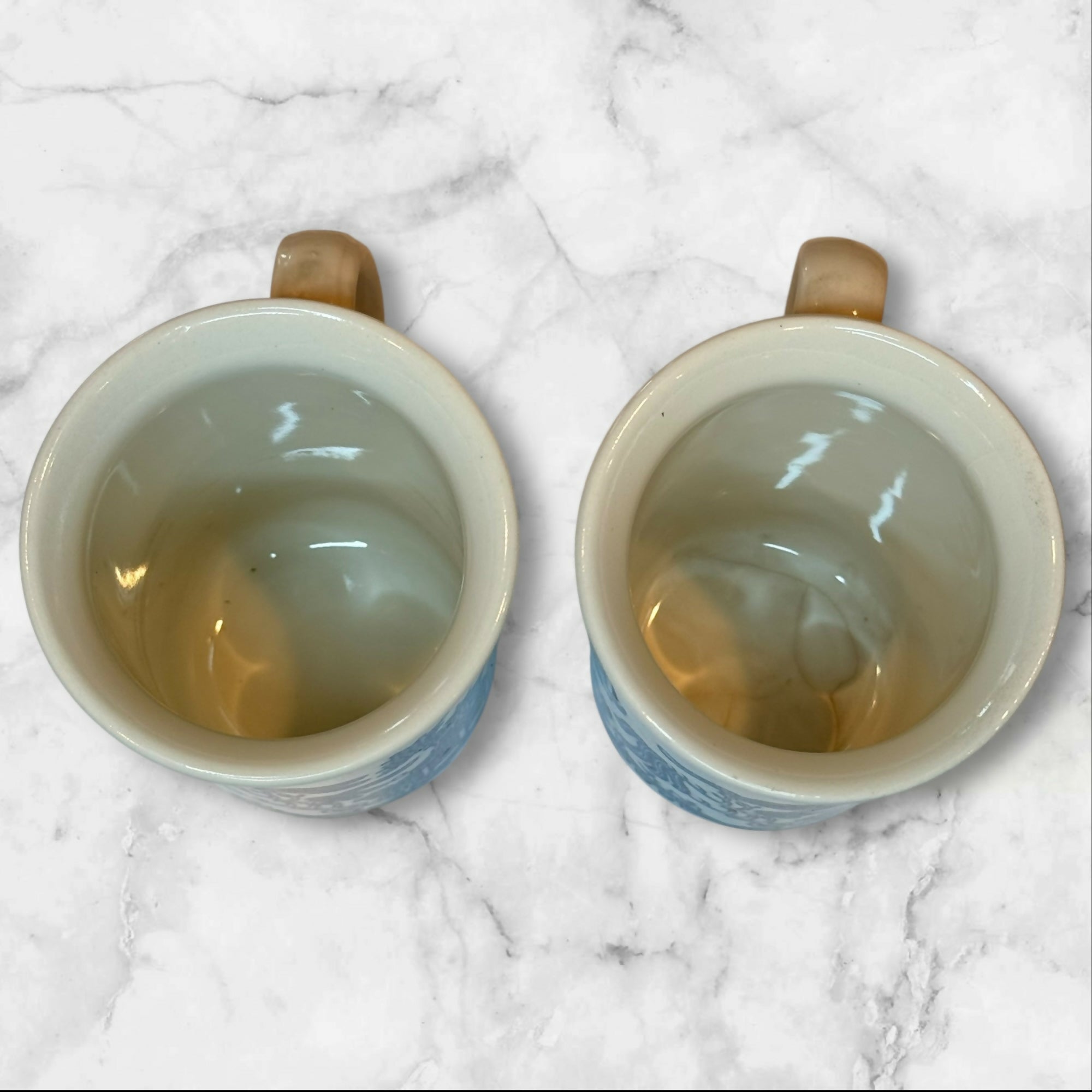 Churchill Blue Willow England Mugs | Set of 2 | Vintage
