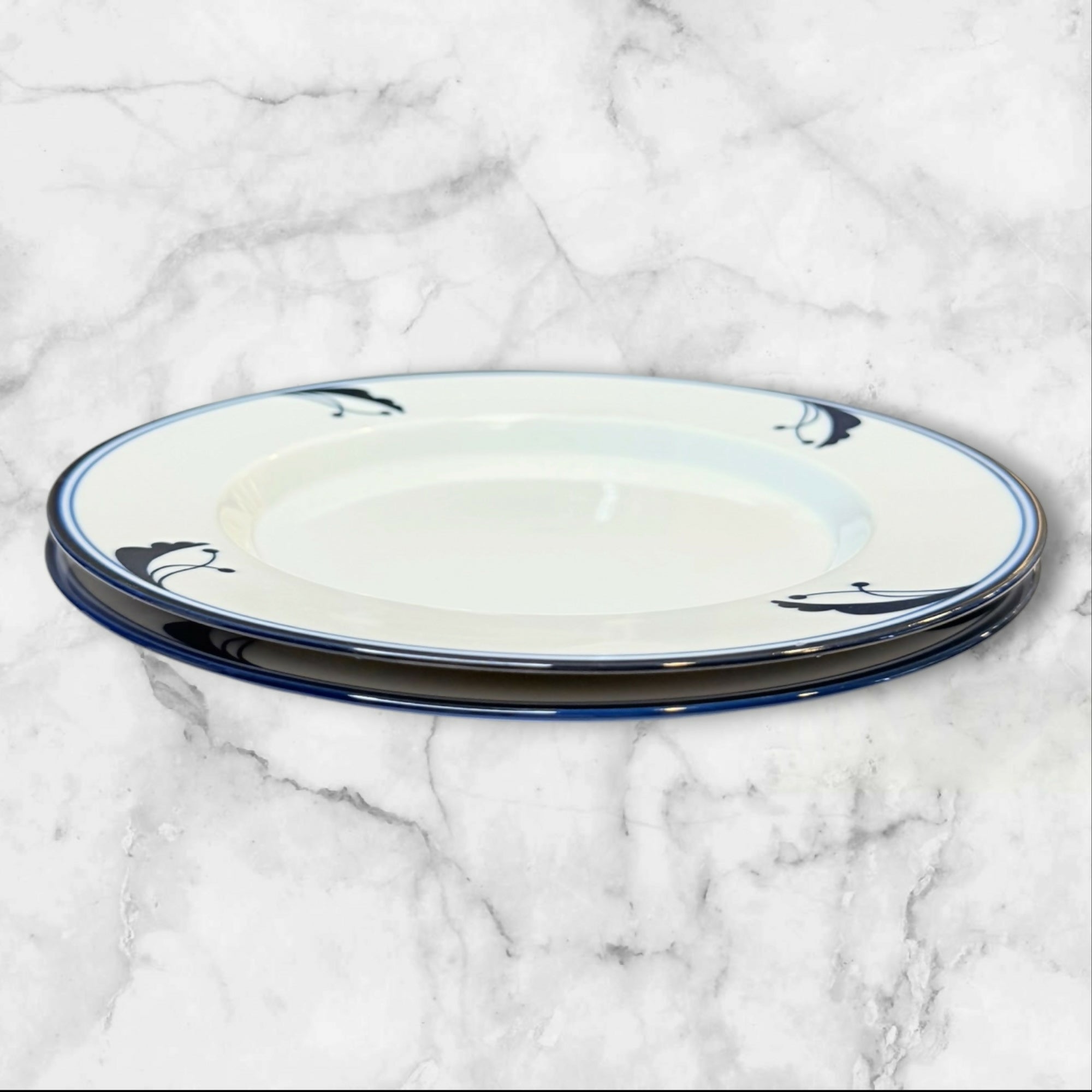 Dansk Bayberry Blue Salad Plates | Set of 2 | Excellent Condition