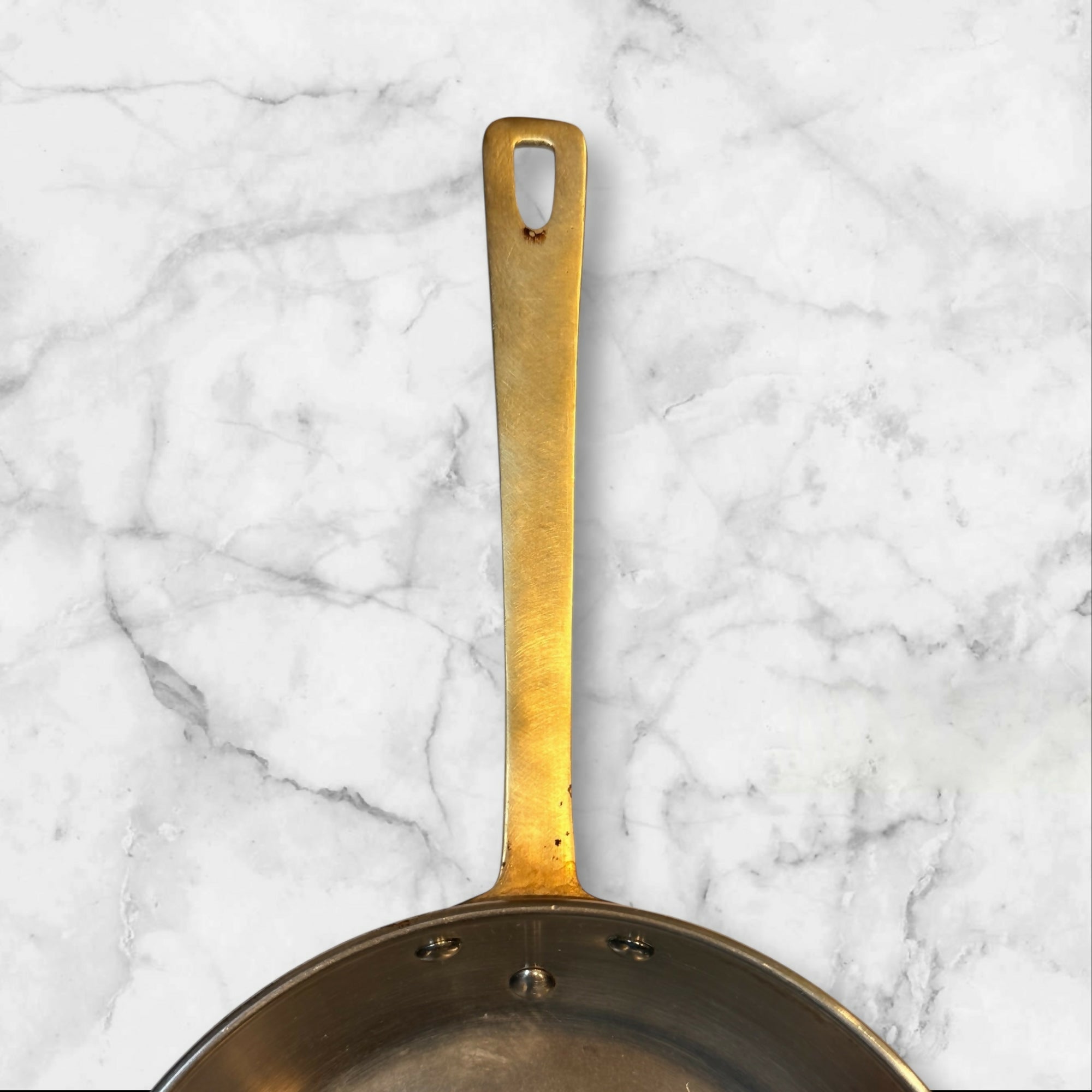 Vintage Copper & Brass Fry Pan 6 Inch | French Style | Good Condition