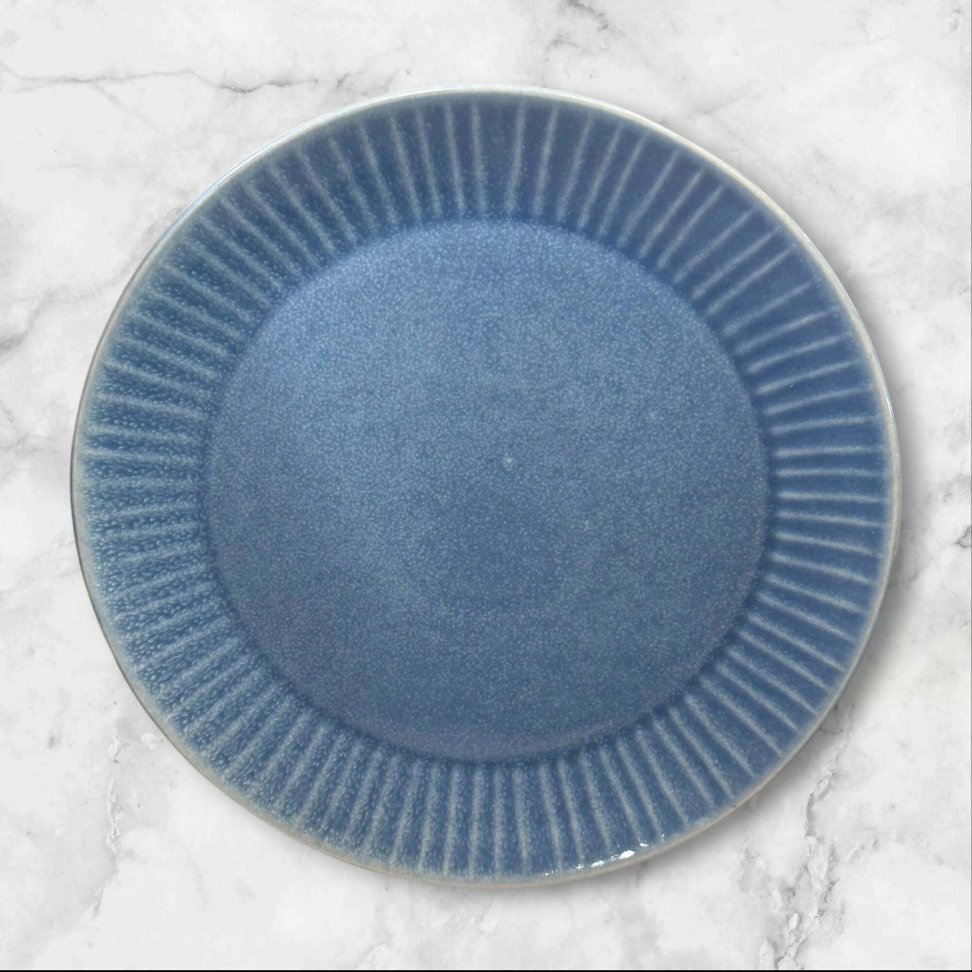 Laurie Gates Amalie Blue Dinner Plates | Set of 4 | Excellent Condition