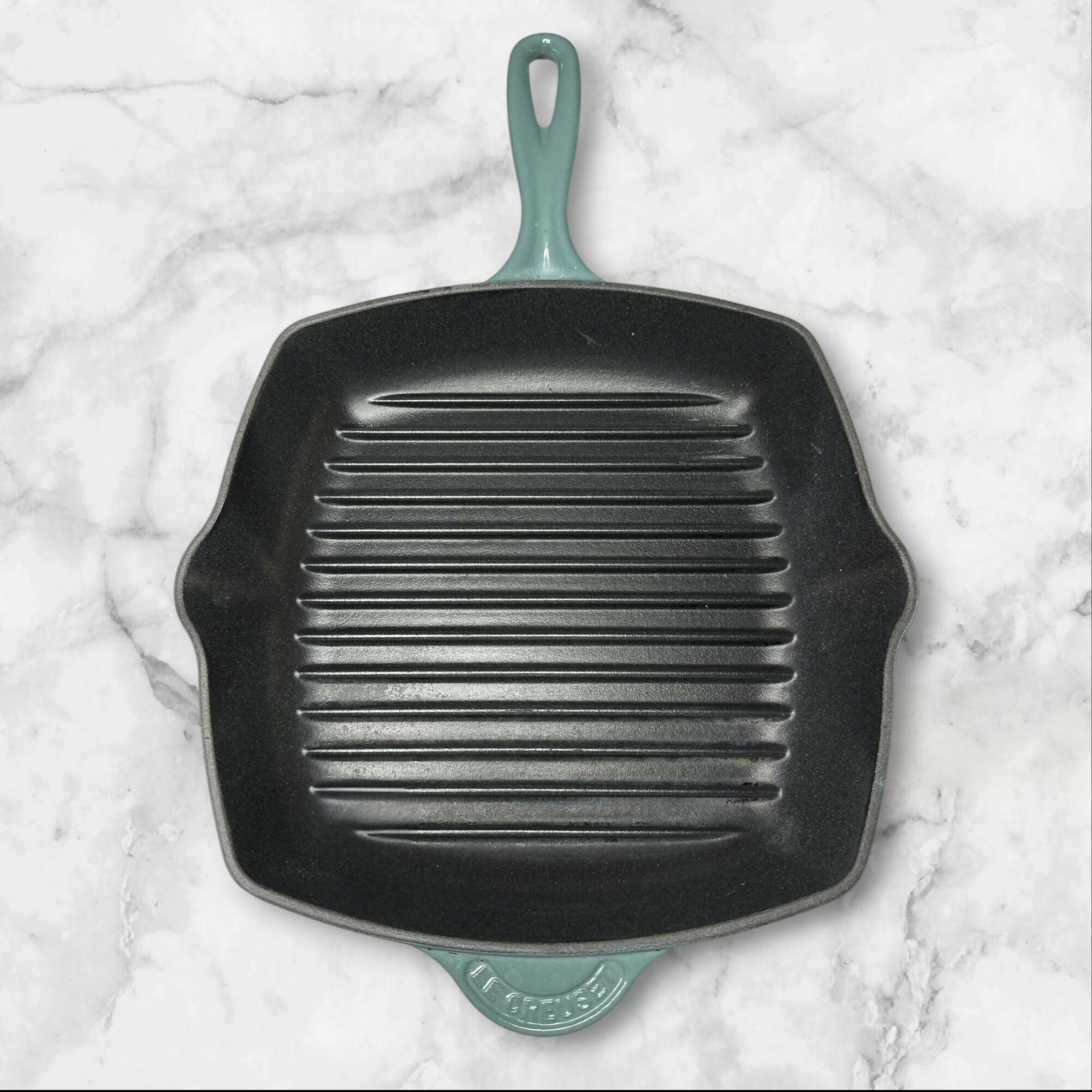 Le Creuset Signature Square Grill Pan | Sea Salt | Excellent Condition