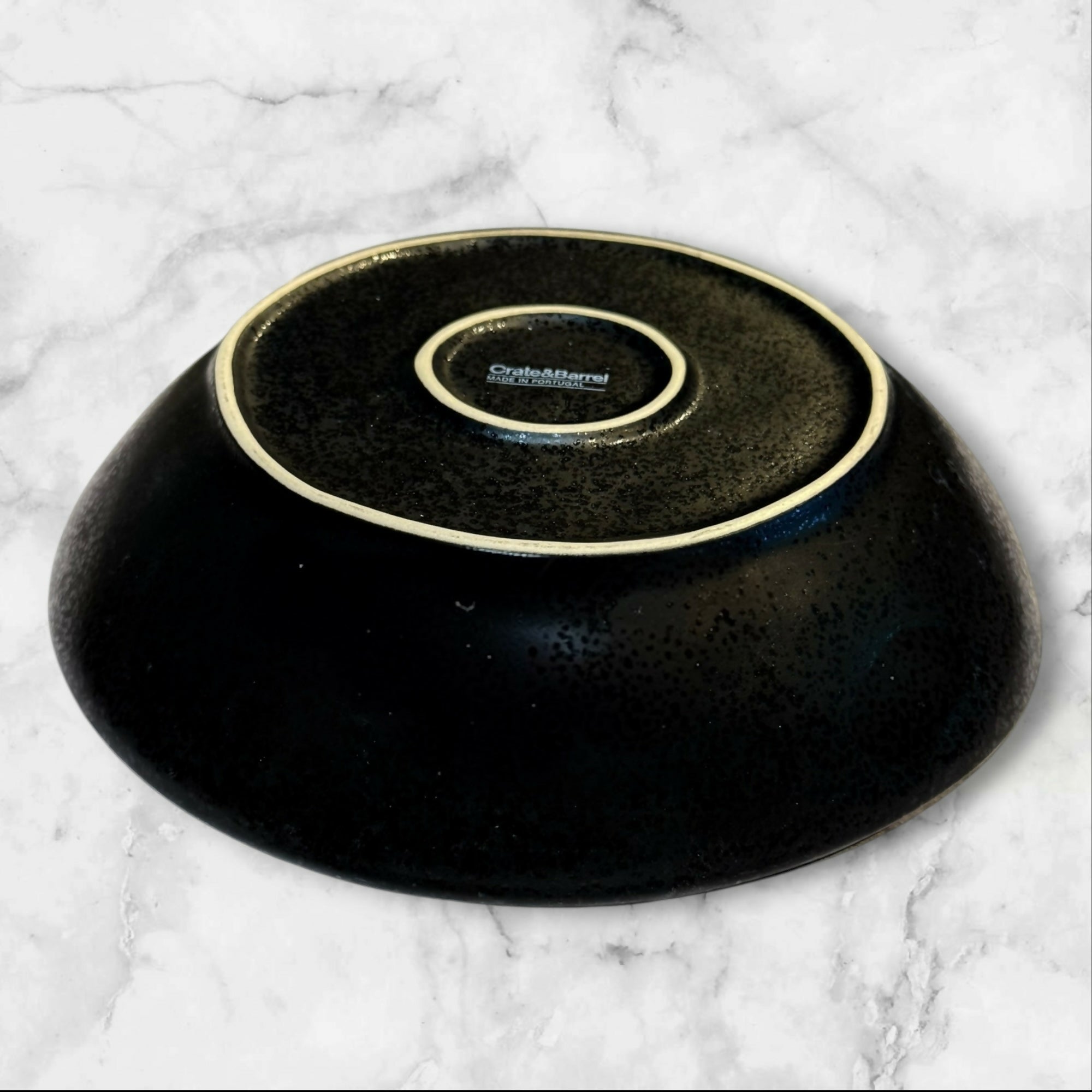 Crate & Barrel Marin Matte Black Pasta Bowls | Set of 4 | Gently Used