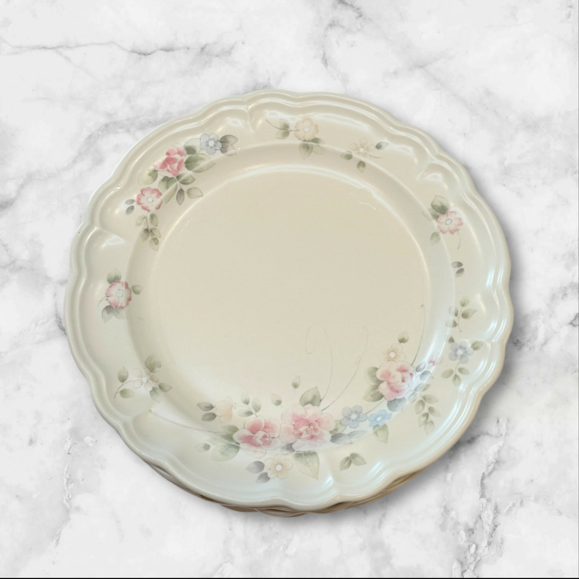 Pfaltzgraff Tea Rose Dinner Plates Set of 4 | Vintage | Used