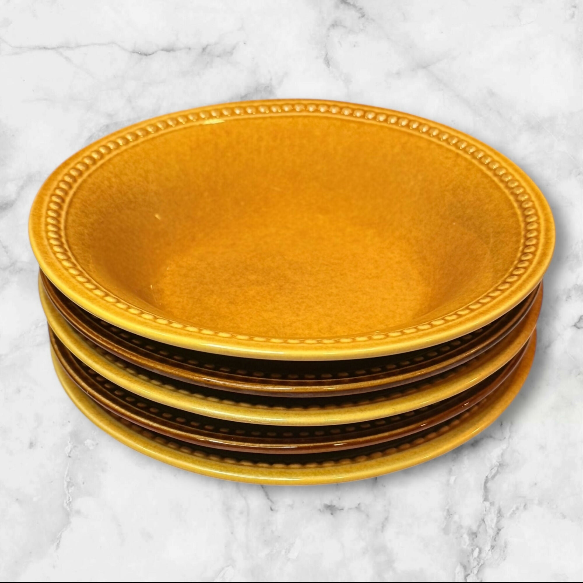 Pier 1 Spice Route Ginger & Coffee Bowls | Set of 5 | Great Condition