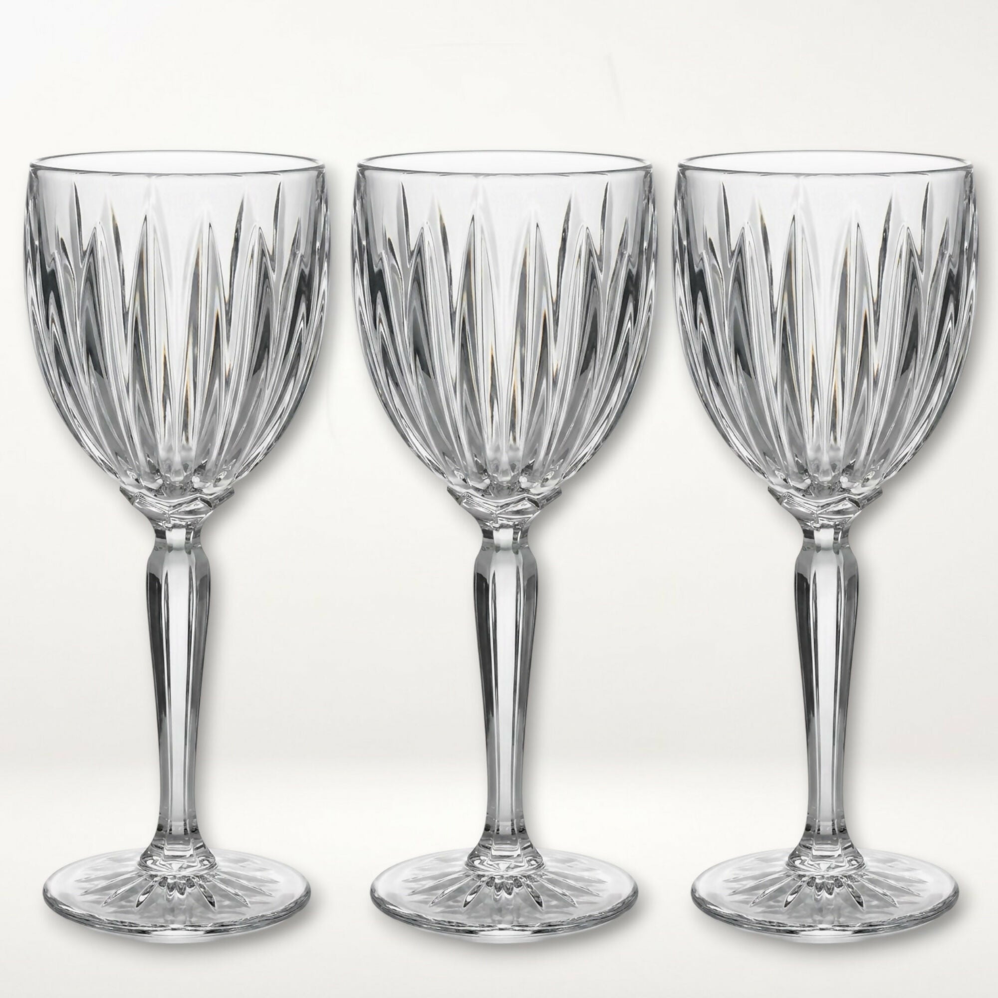 Cristal D’Arques Durand Classic Wine Glasses | Set of 3 | Excellent Condition