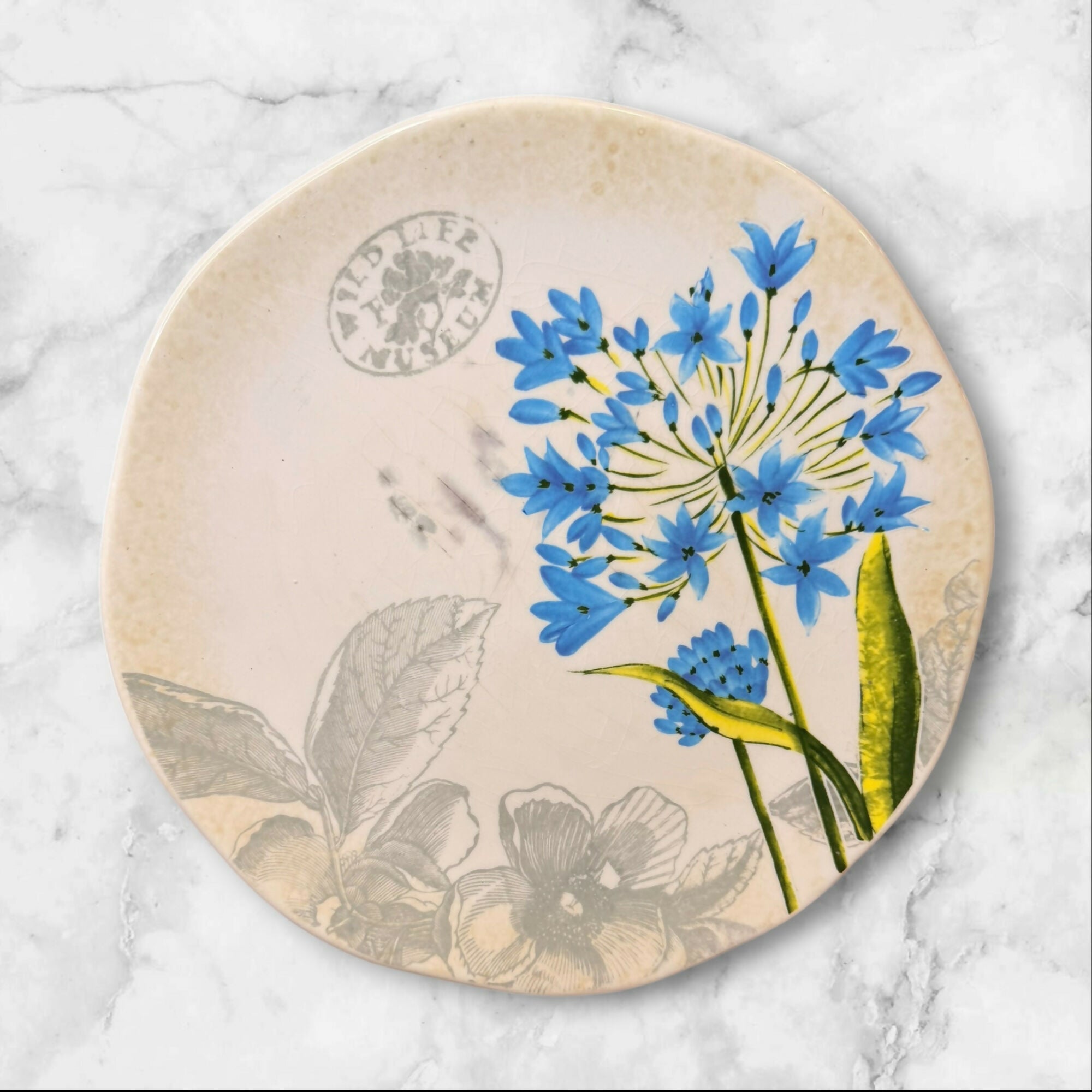 Rare Gibson Studios Botanical Dinner Plates | Set of 4 | Great Condition