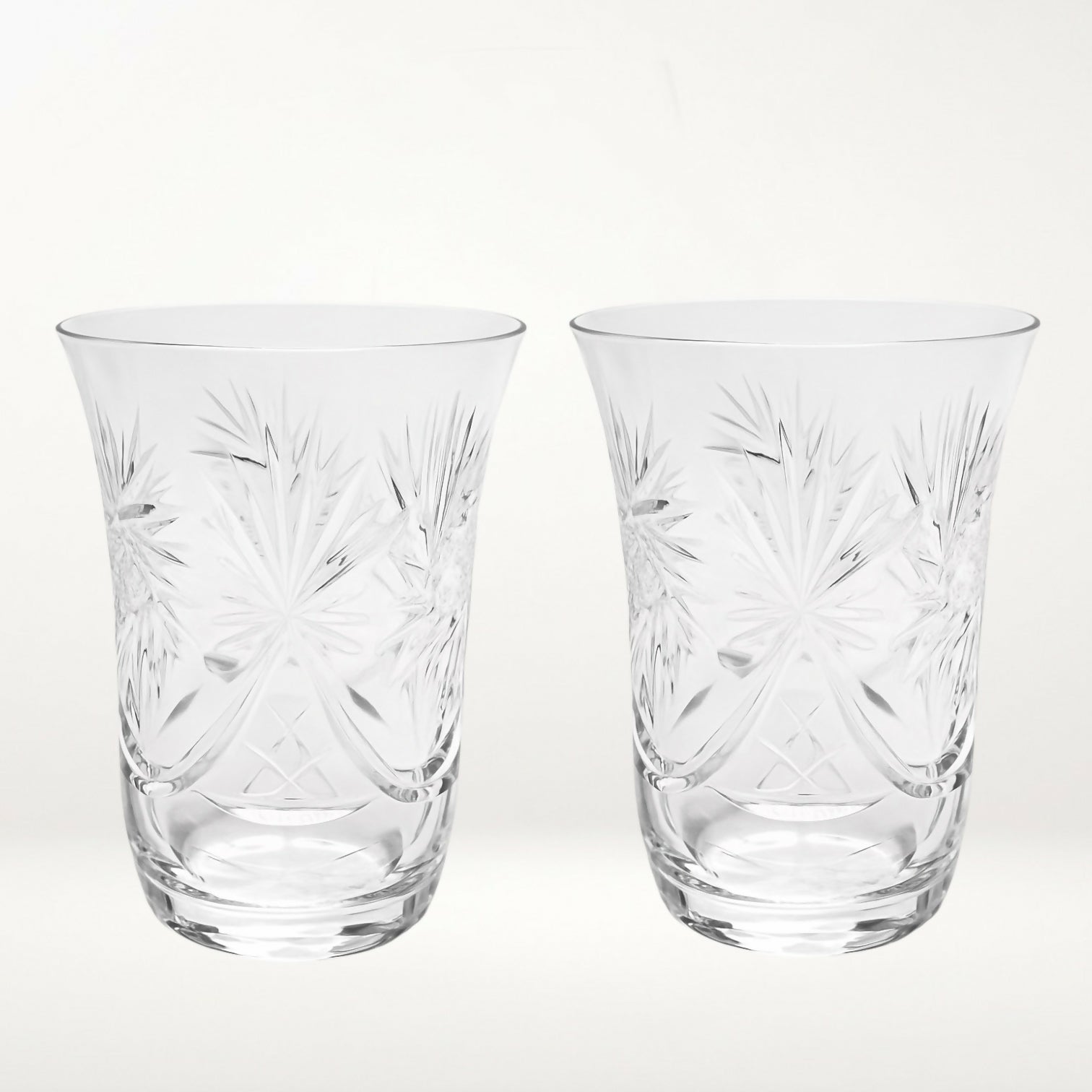 Nachtmann Andernach Crystal Flat Tumblers | Set of 2 | Excellent Condition