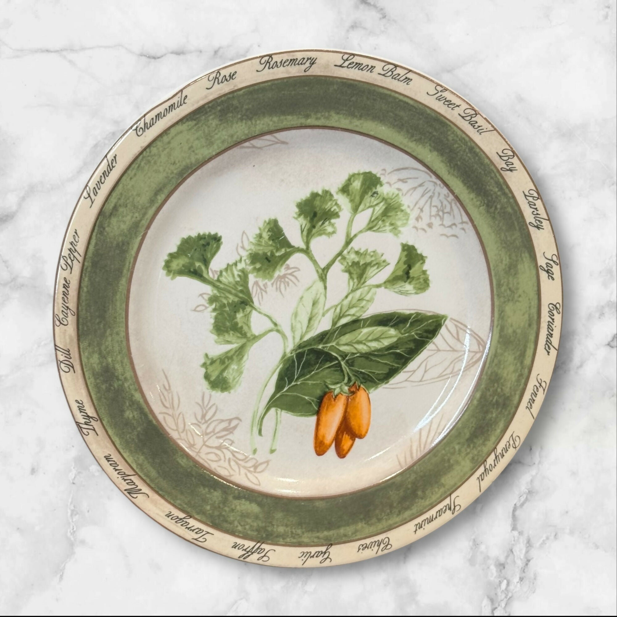 American Atelier Bouquet Garni Salad Plates | Set of 6 | Excellent Condition