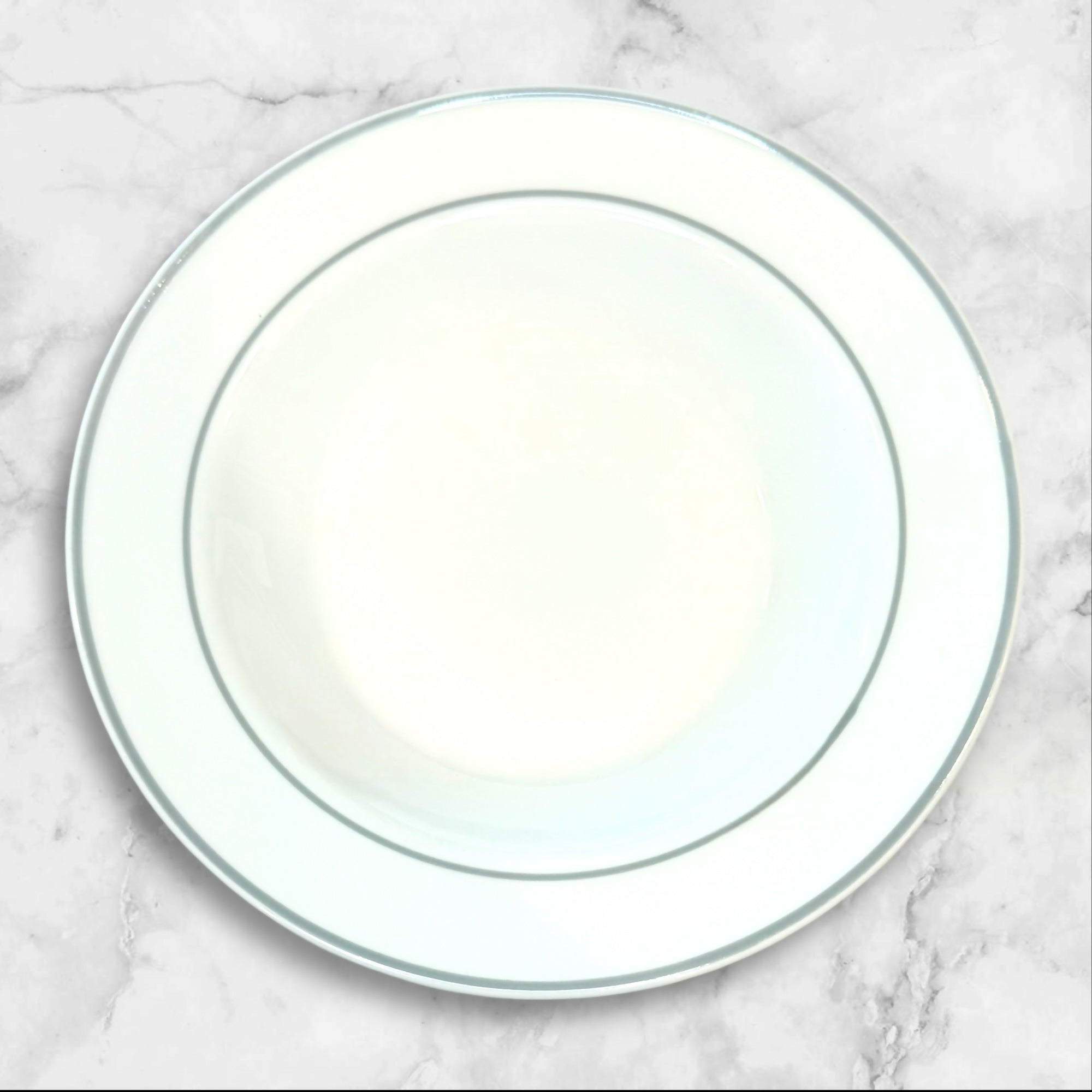 Corning Pyroceram No-Store White Rimmed Soup Bowls | Set of 4 | Excellent Condition
