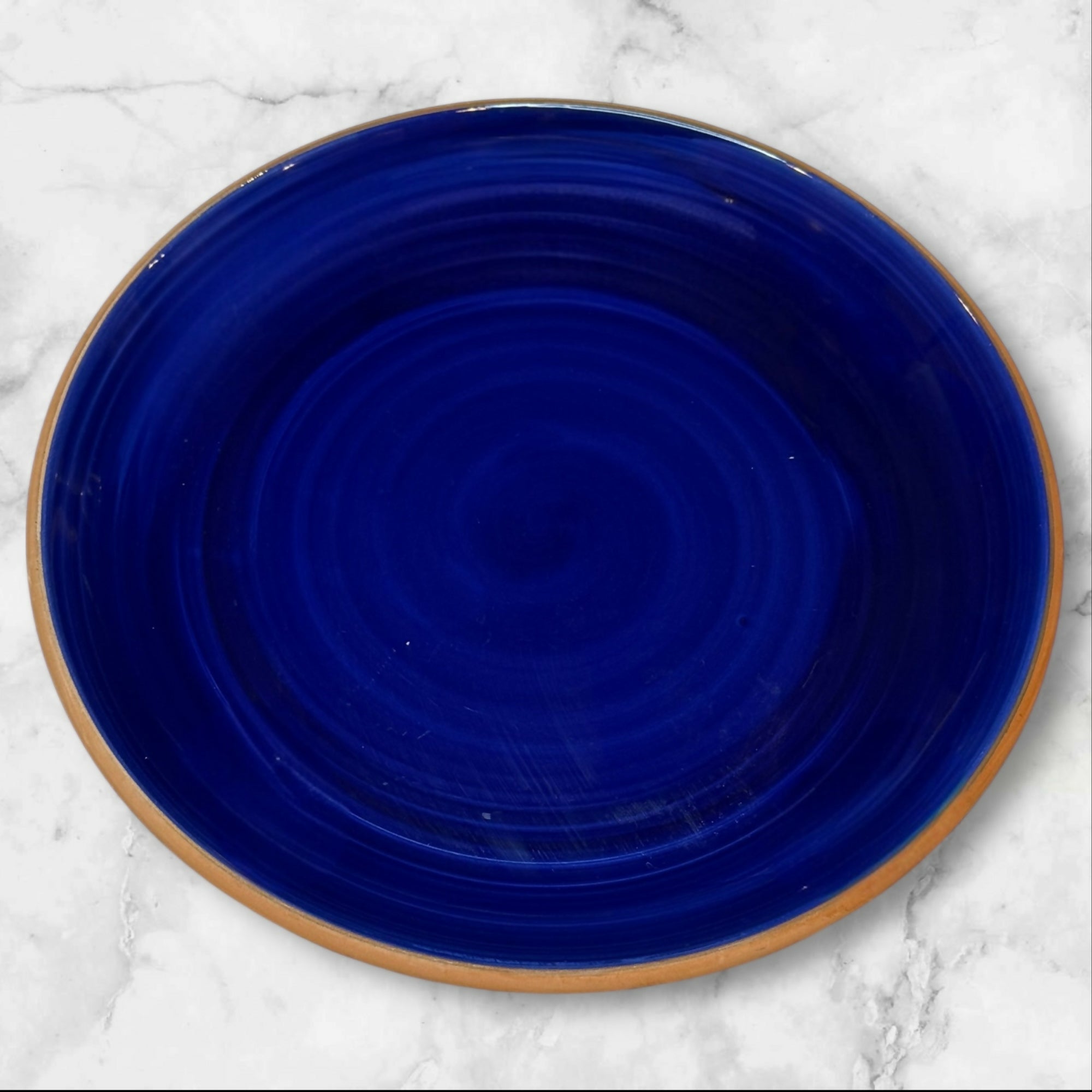 Furio Italy Blue Stoneware Dinner Plates | Set of 6 | Great Condition