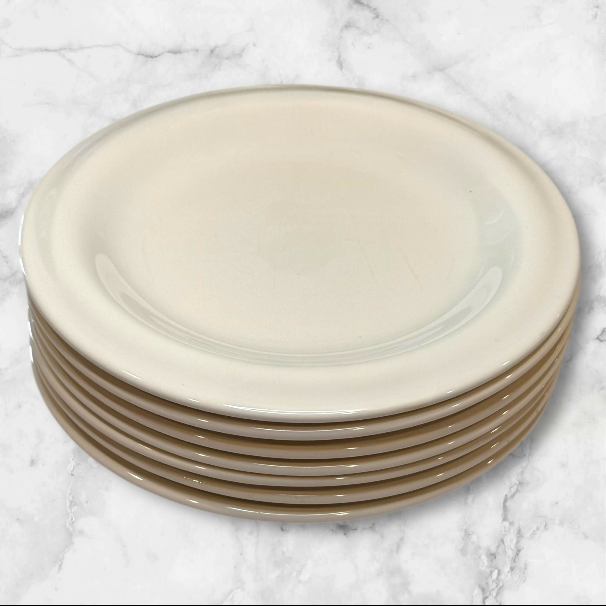 Crate & Barrel Gallery Parchment Salad Plates | Set of 8 | Great Condition