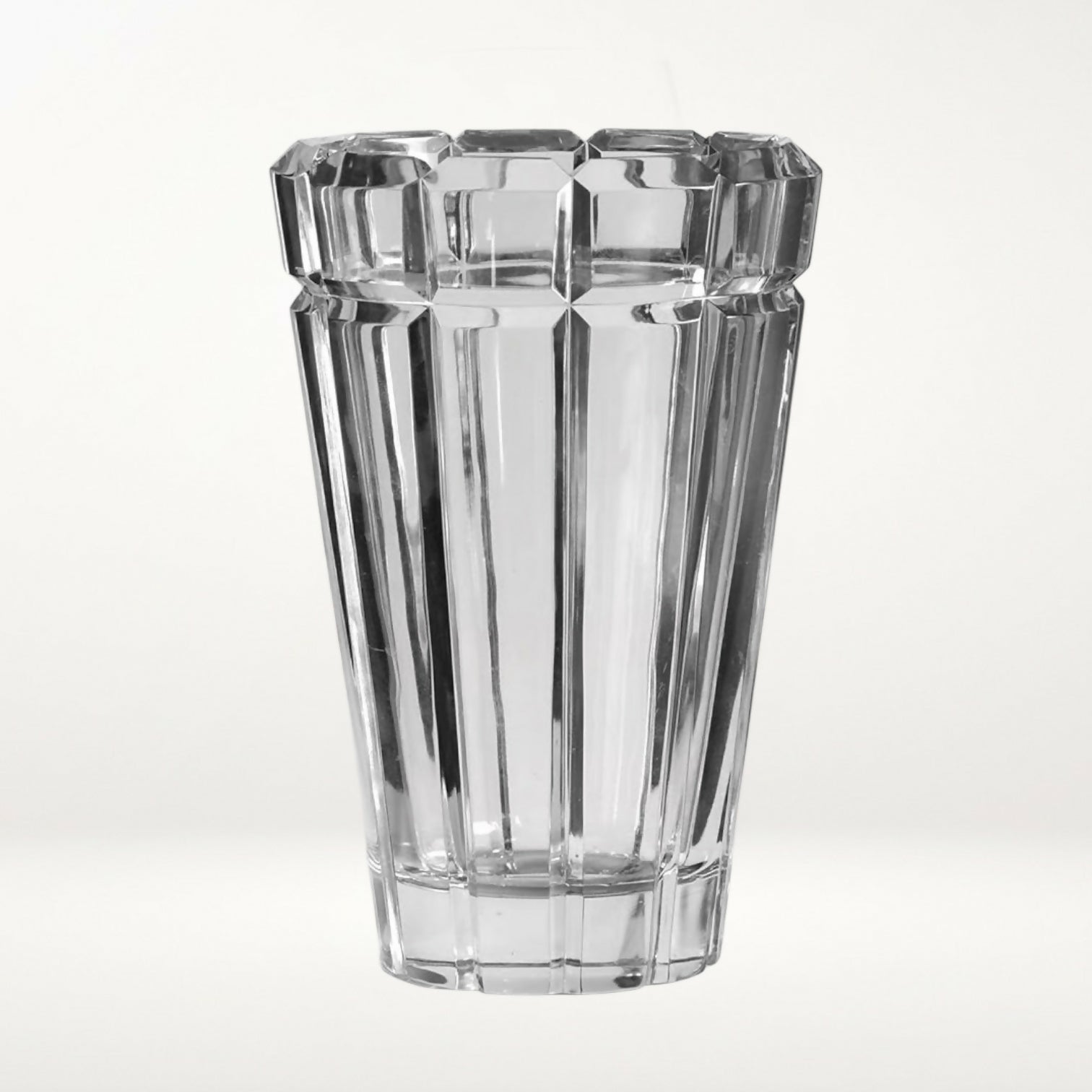 Mikasa Reflections Crystal Vase | 8.25” x 5.25” | Elegant Design | Excellent Condition