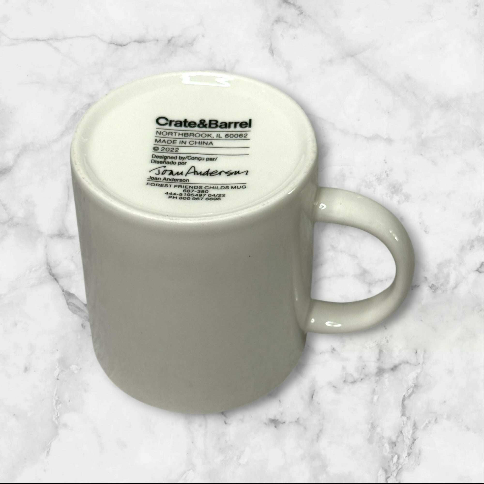 Crate & Barrel Forest Friends Reindeer Children’s Mug | Christmas | Excellent Condition
