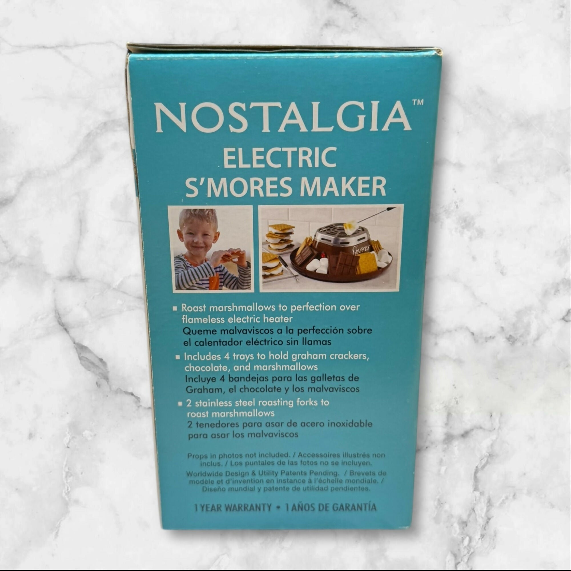 Nostalgia Electric S’mores Maker | Flameless Indoor Roaster | New in Box