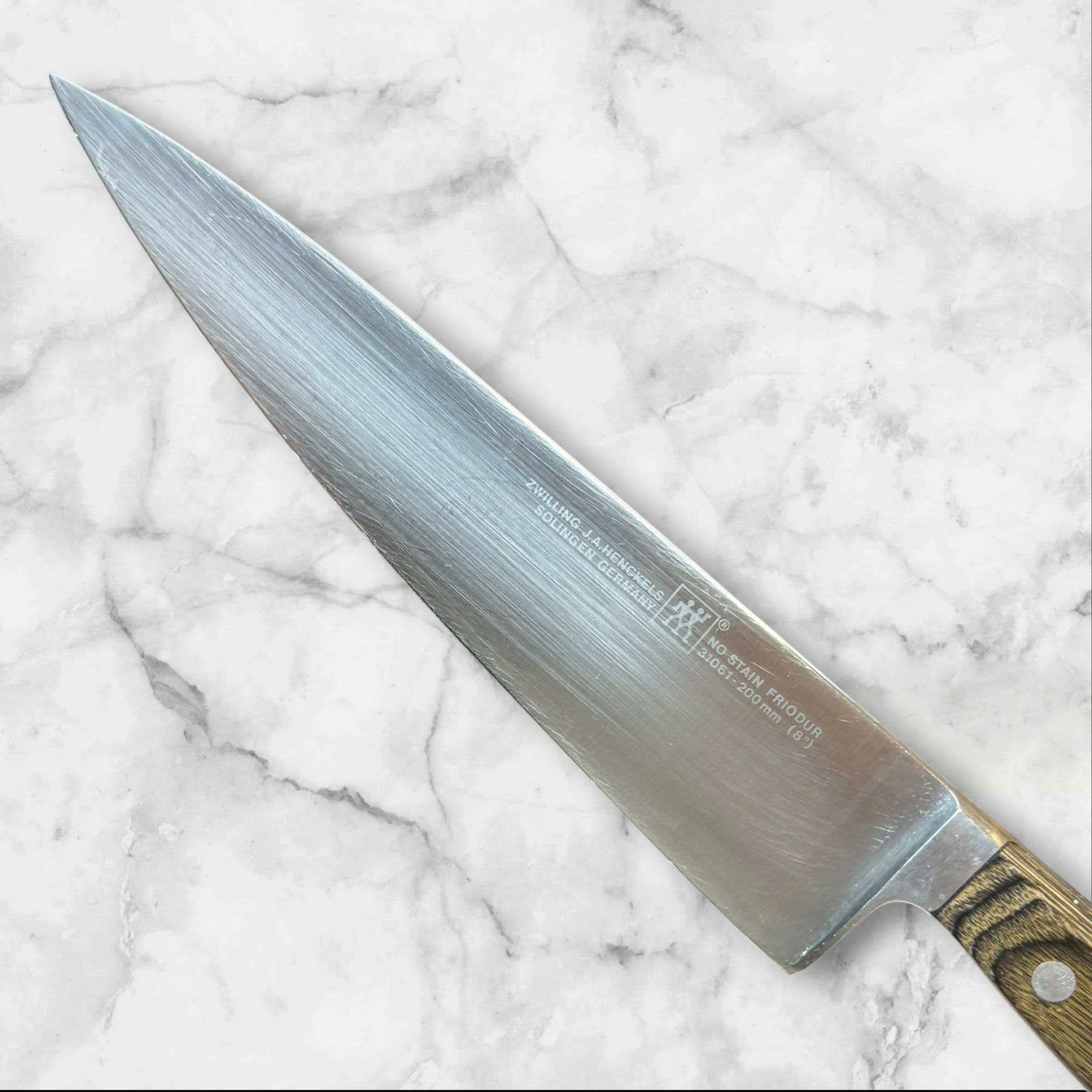 Zwilling J.A. Henckels No Stain Friodur 8” Chef Knife | Vintage | Germany