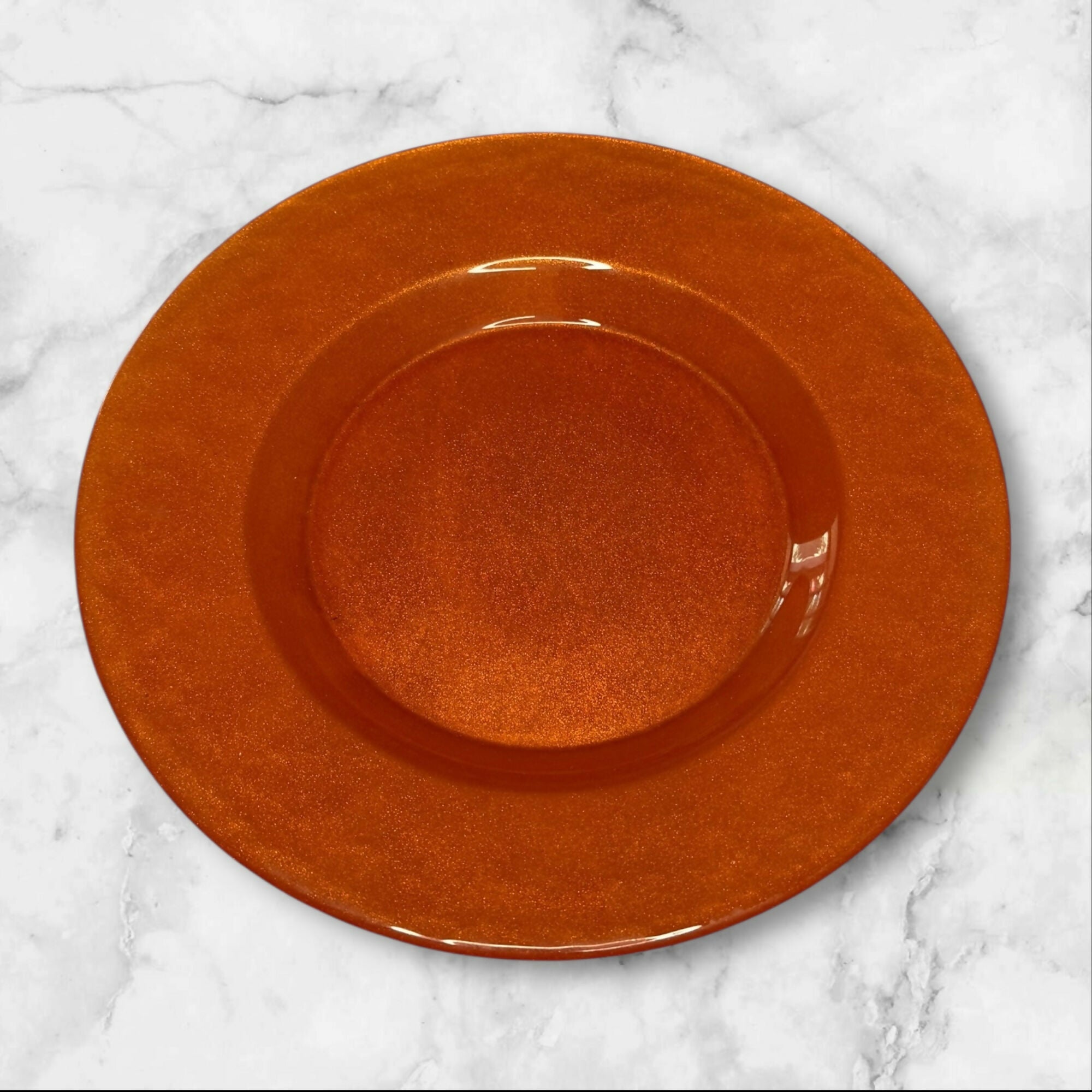 Amber Glass Salad Plates | Set of 4 | 8” Mix Size | Good Condition | Vintage
