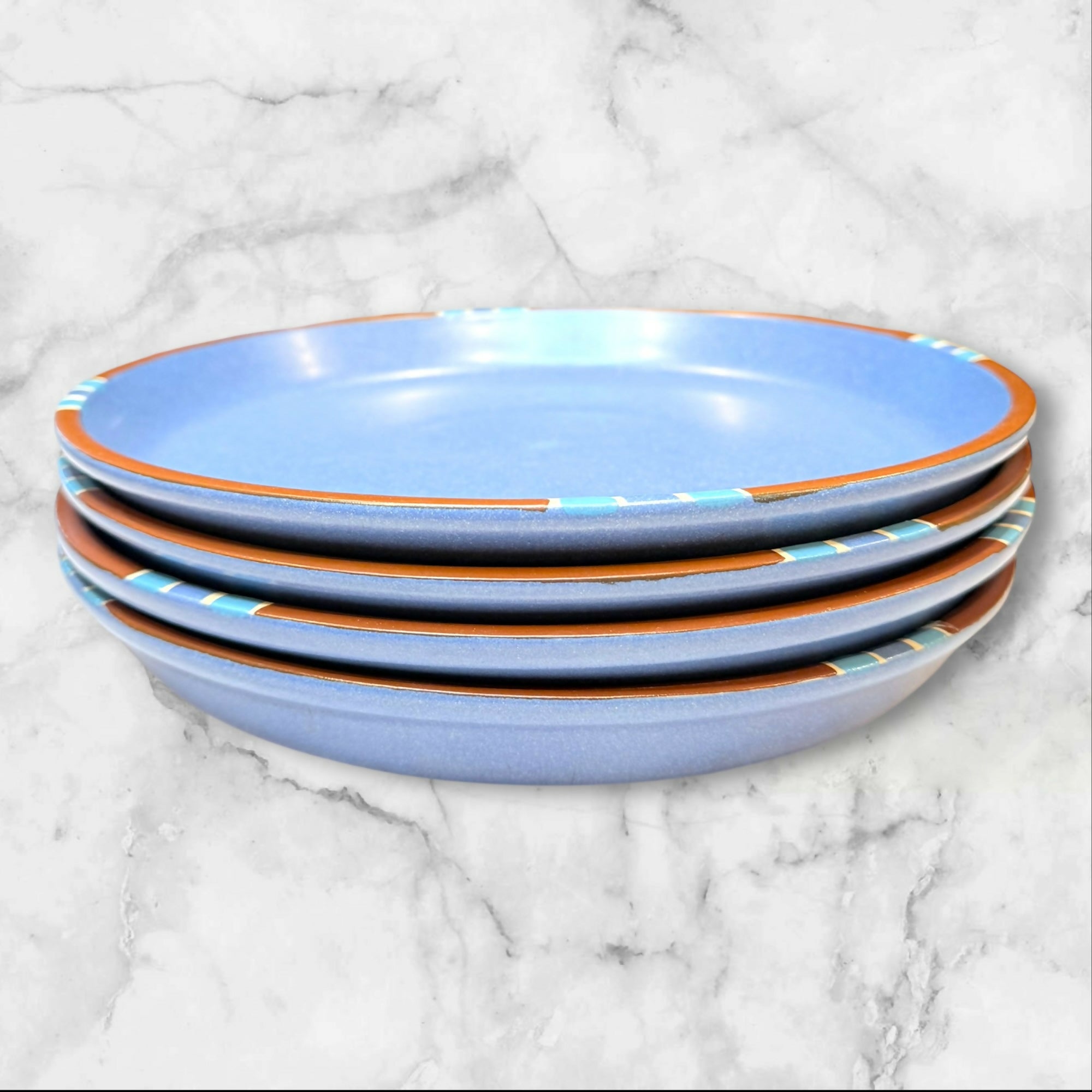 Dansk Mesa Sky Blue Salad Plates | Set of 4 | Excellent Condition