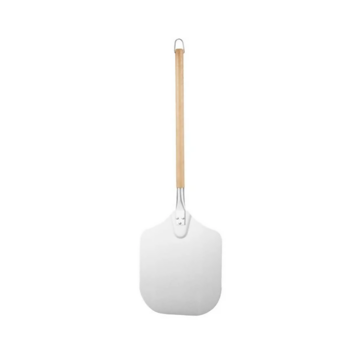 Anygleam 30x35cm Pizza Spatula With Wooden Handle Bakeware Kitchen Tools No Oxidation